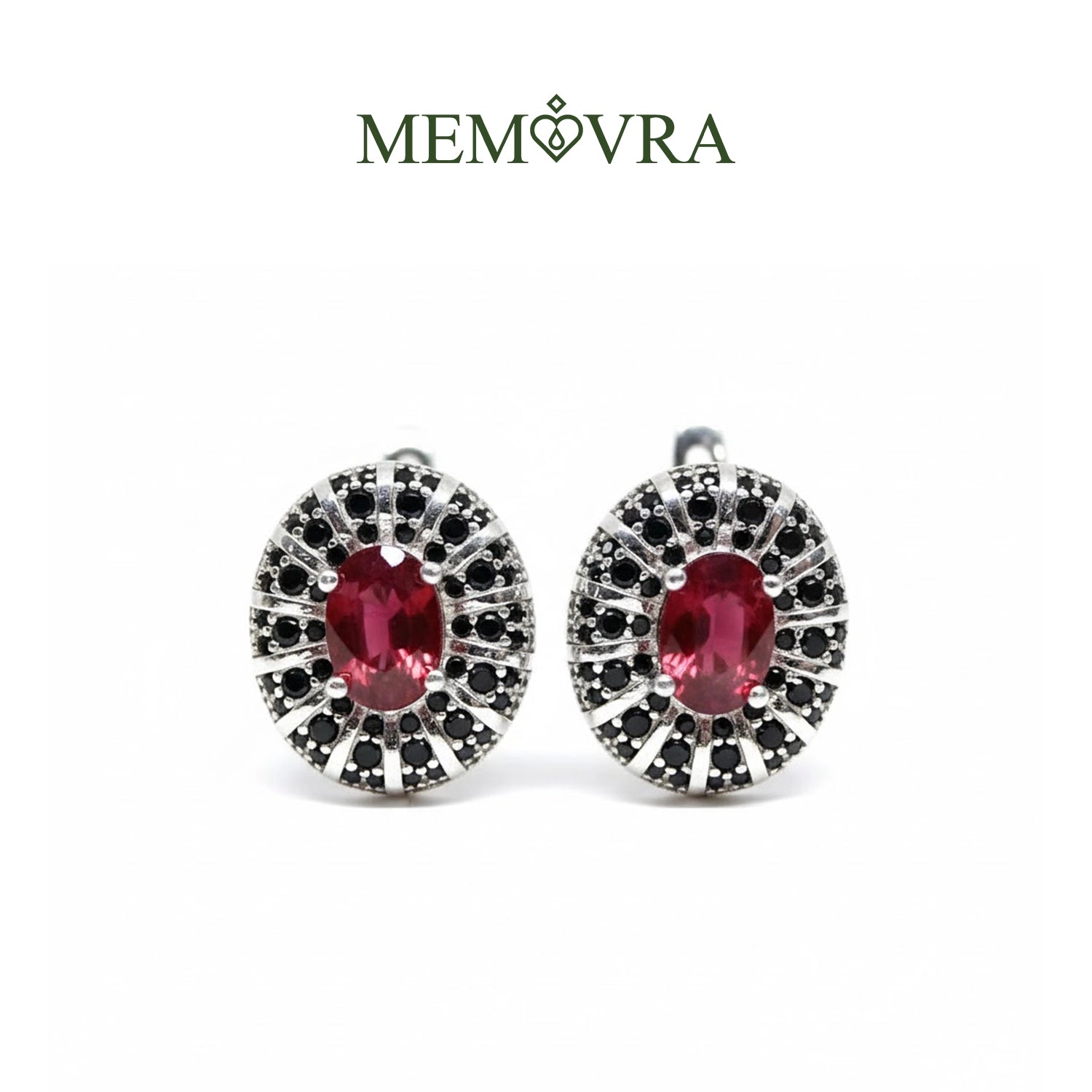 Ruby Waterdrop Drop Earrings