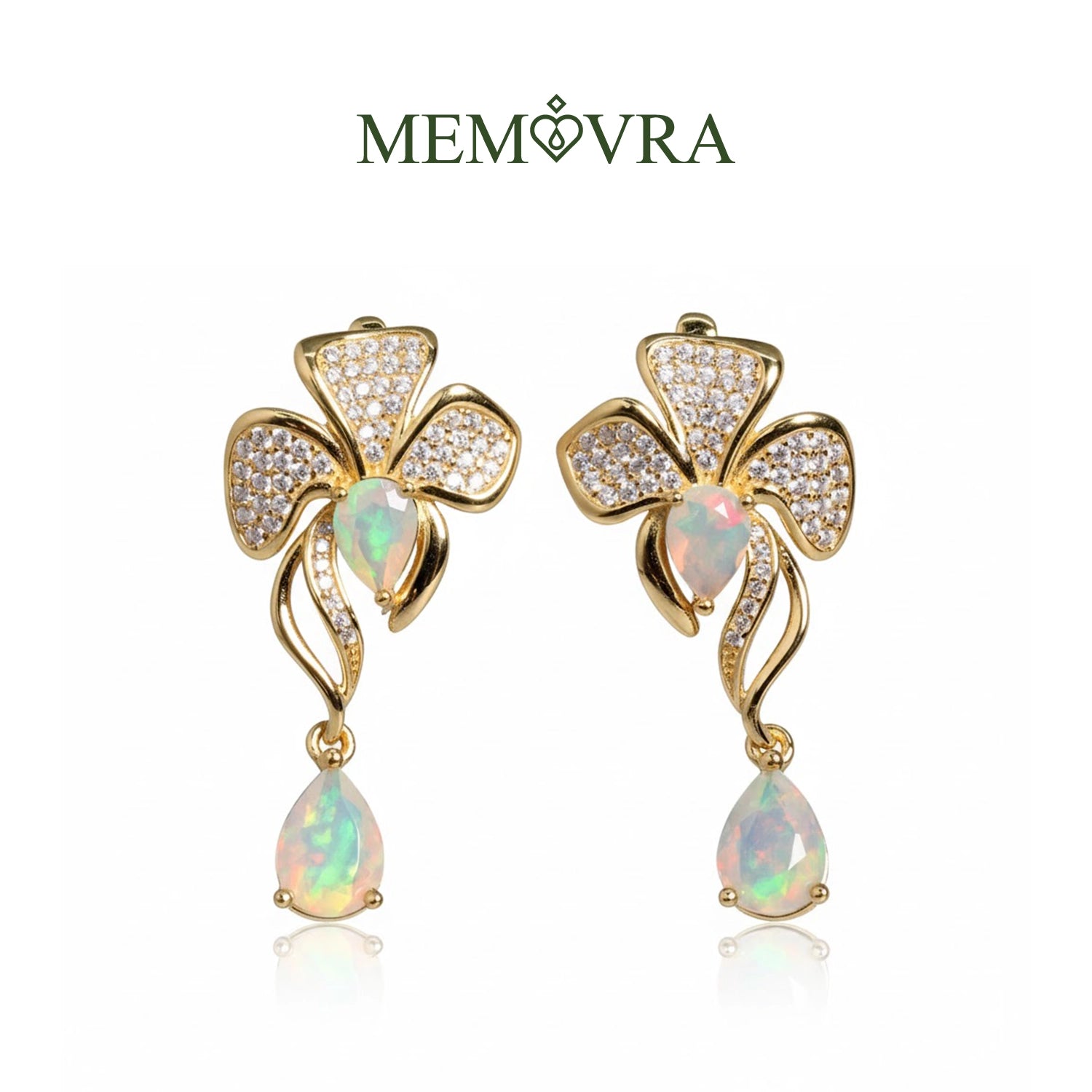 Opal Bloom Drop Earrings