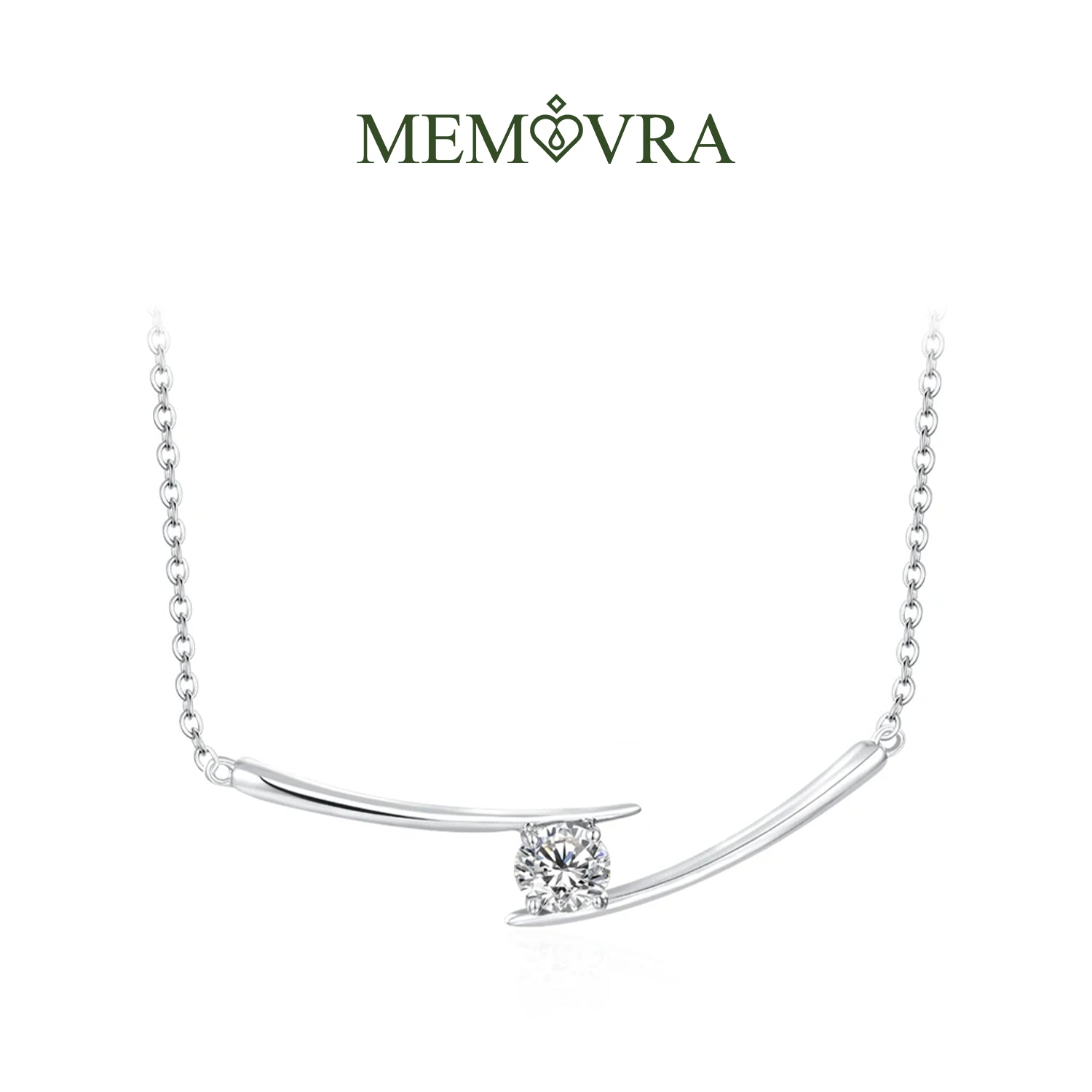 Memovra Luxe Moissanite Diamond Necklace