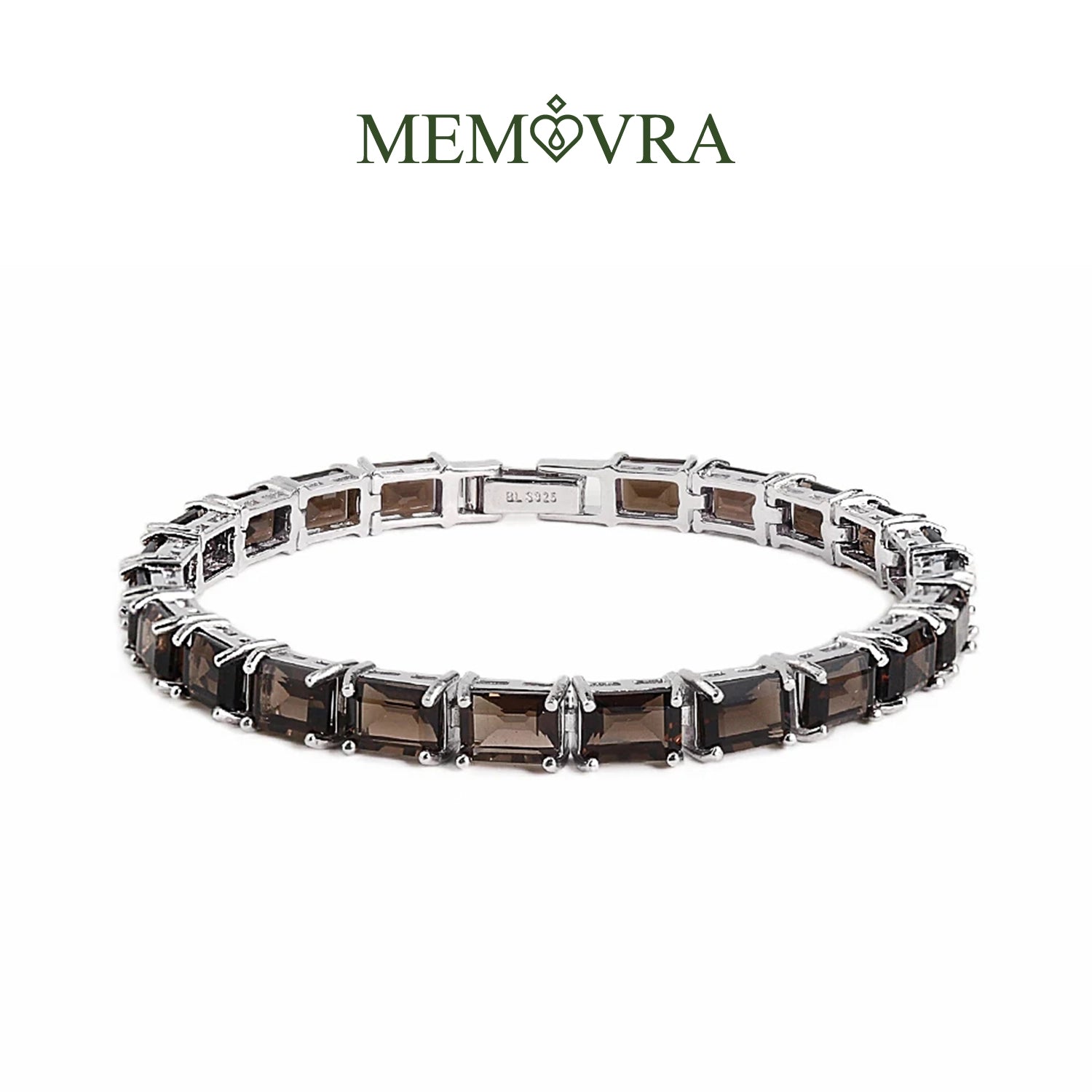 Smoky Quartz Face Design Bracelet