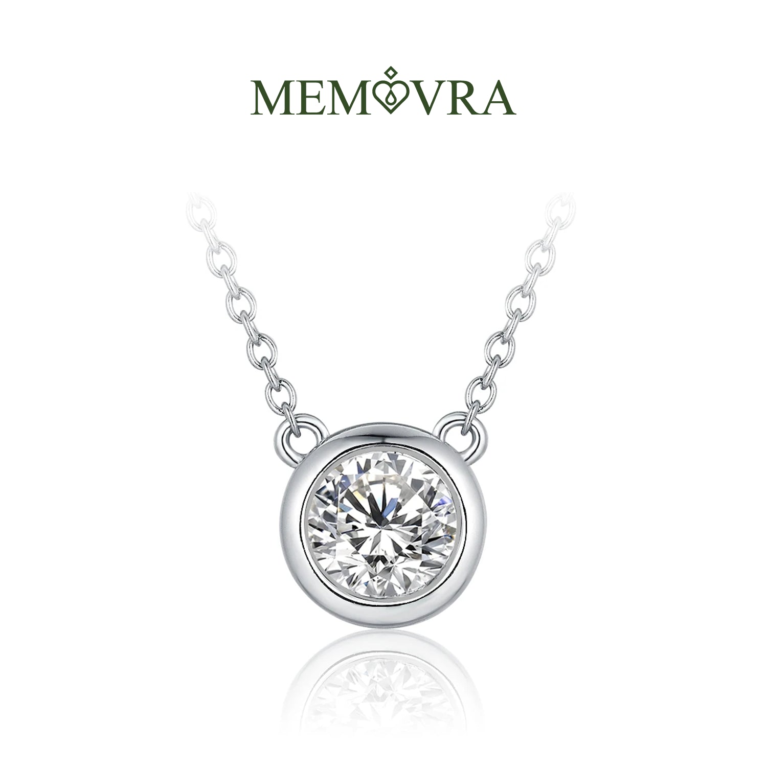 Sparkling Moissanite Pendant Necklace