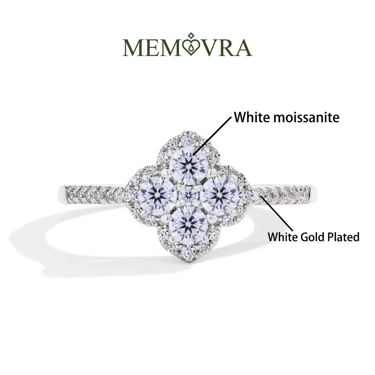 Radiant Charm Moissanite Party Ring