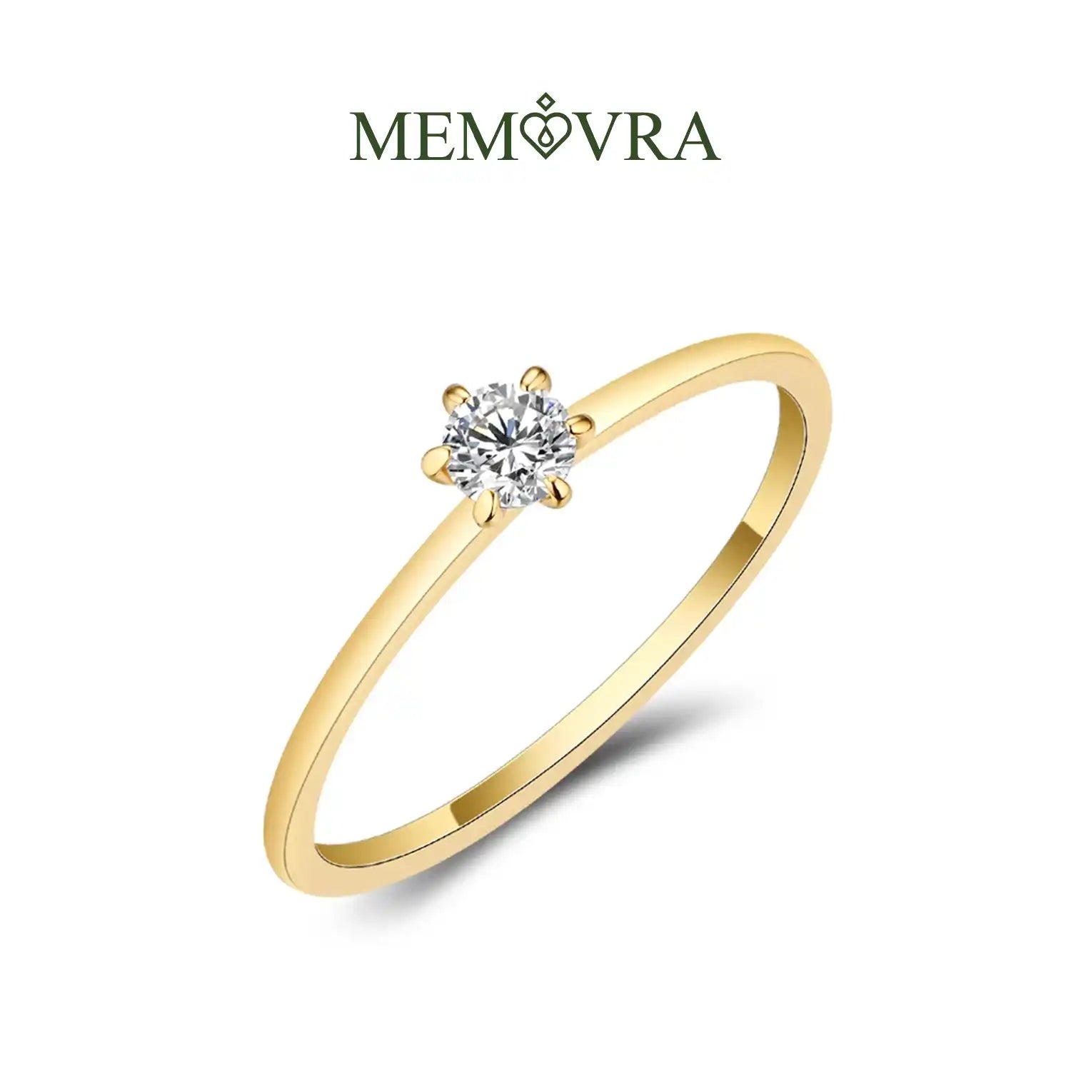 Radiant Elegance Moissanite Engagement Ring - 925 Sterling Silver