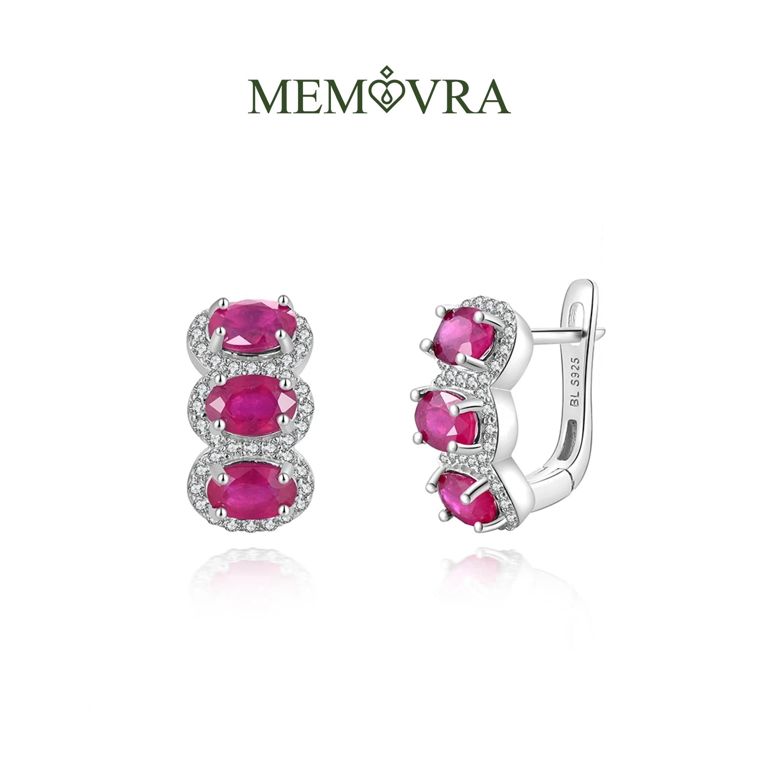 Ruby Elegance Drop Earrings