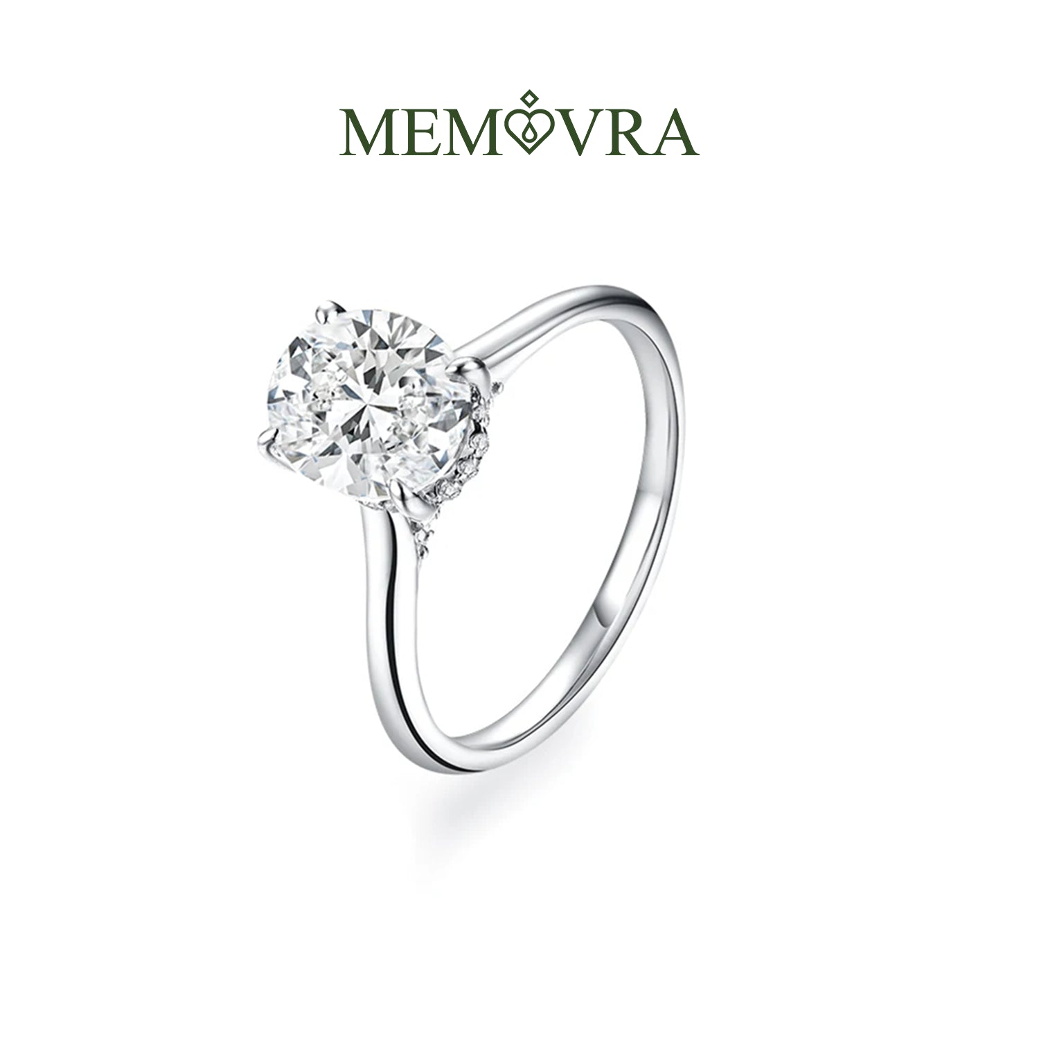 Elysian Oval Moissanite Ring
