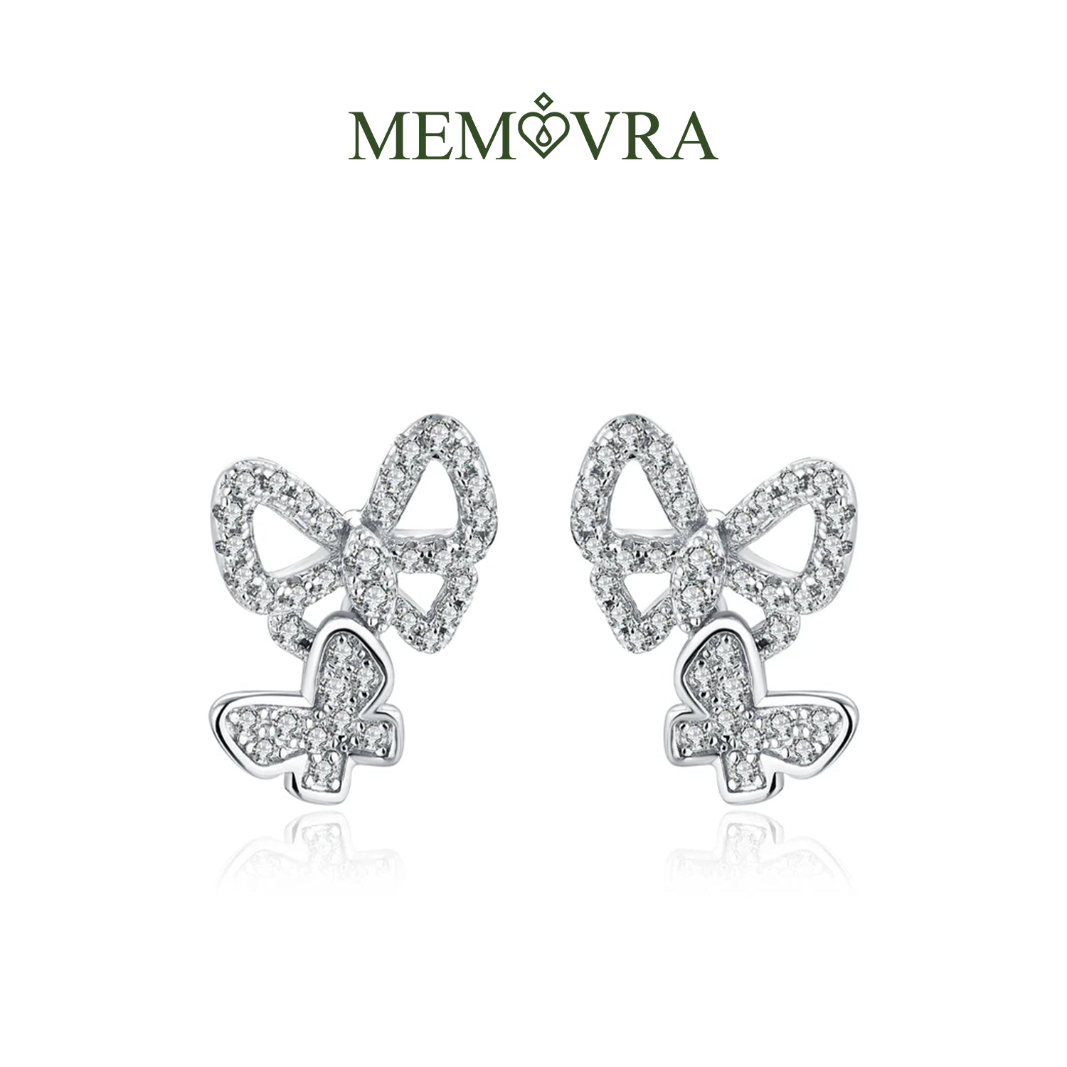 Enchanted Butterfly Moissanite Stud Earrings