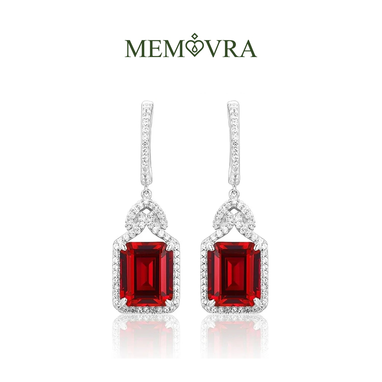 Ruby Radiance Drop Earrings