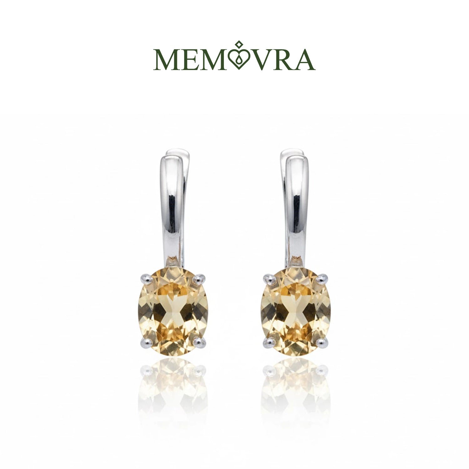 Sky Blue Topaz & Citrine Drop Earrings