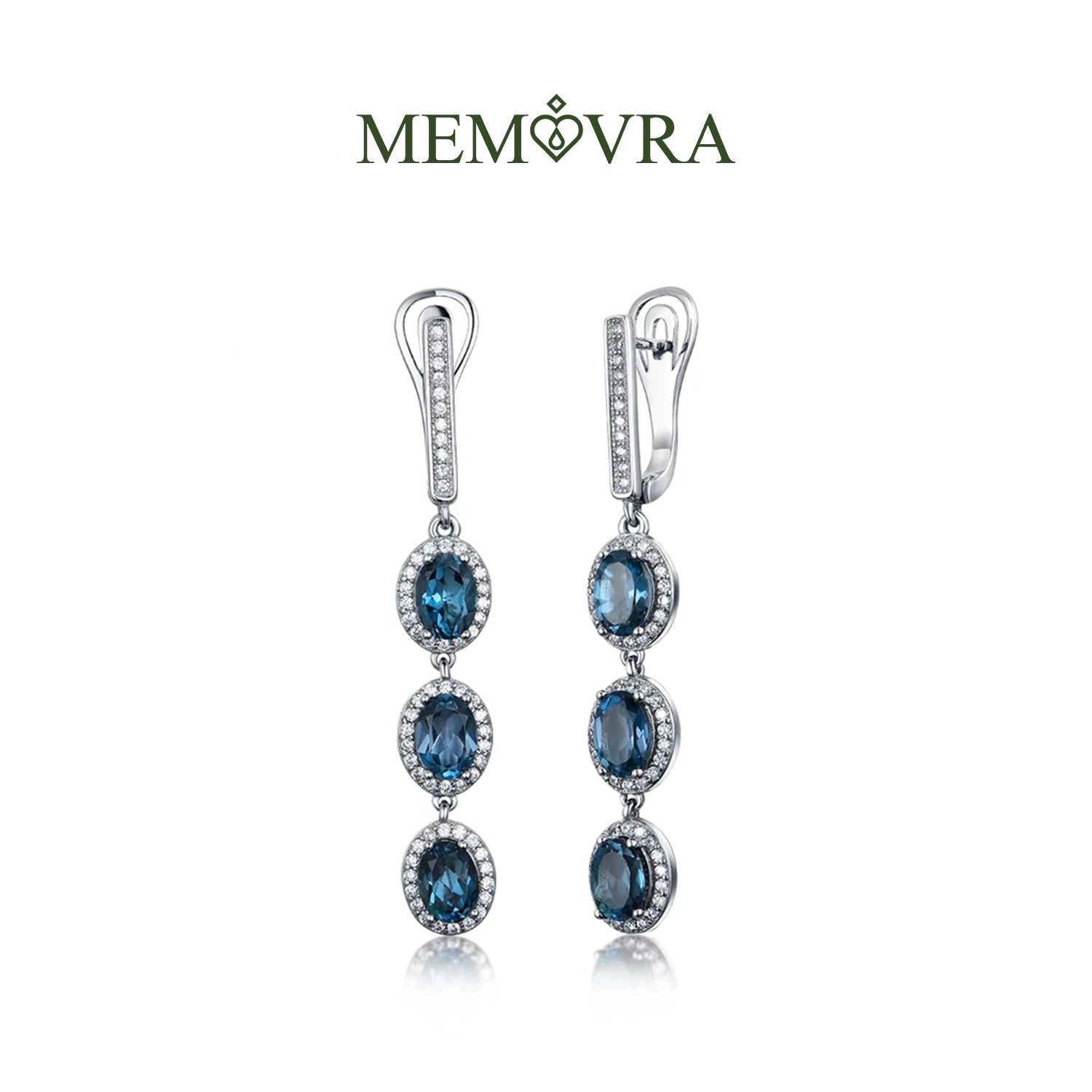 London Blue Topaz Drop Earrings