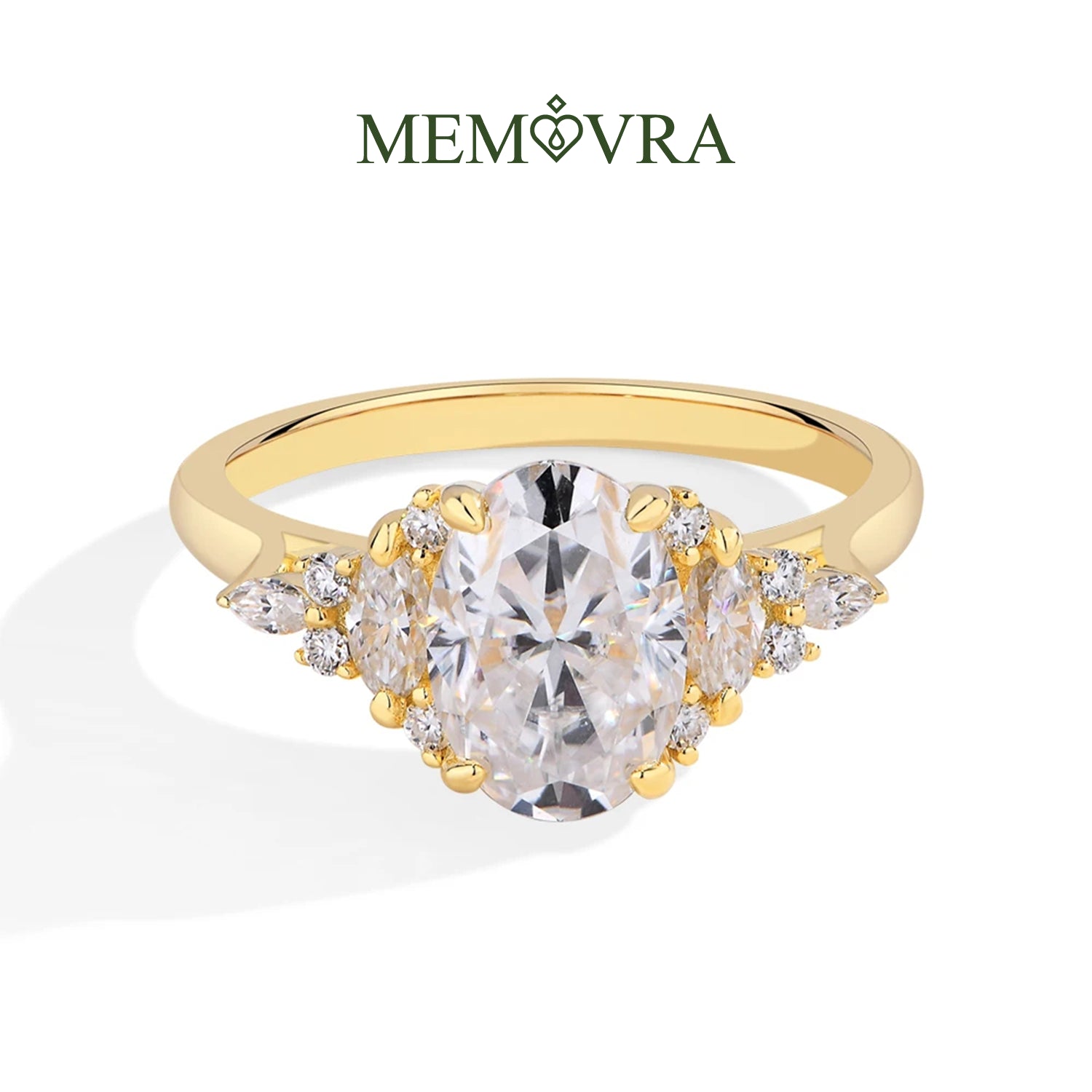 Golden Empress Moissanite Wedding Ring