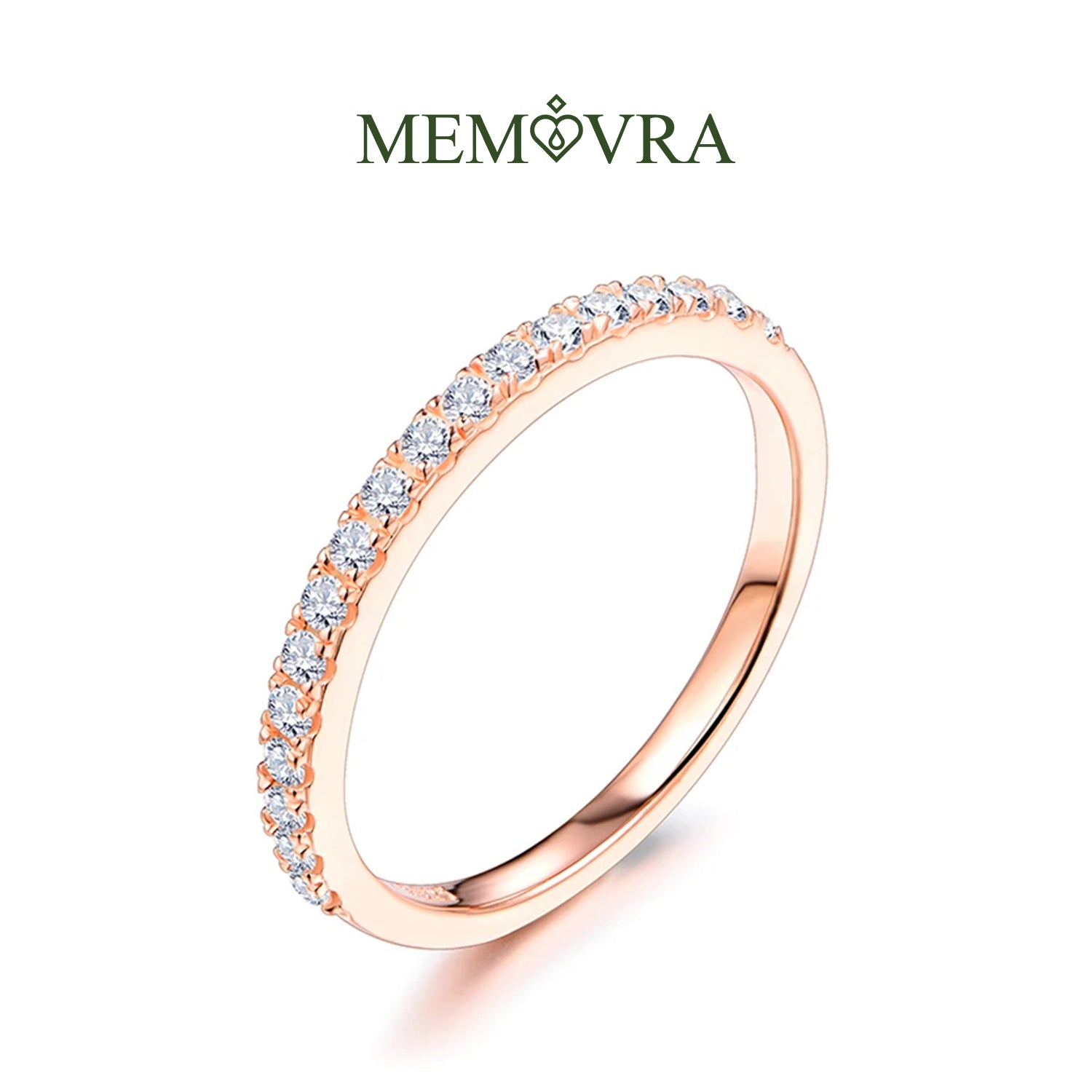 Aurora Rose Moissanite Ring