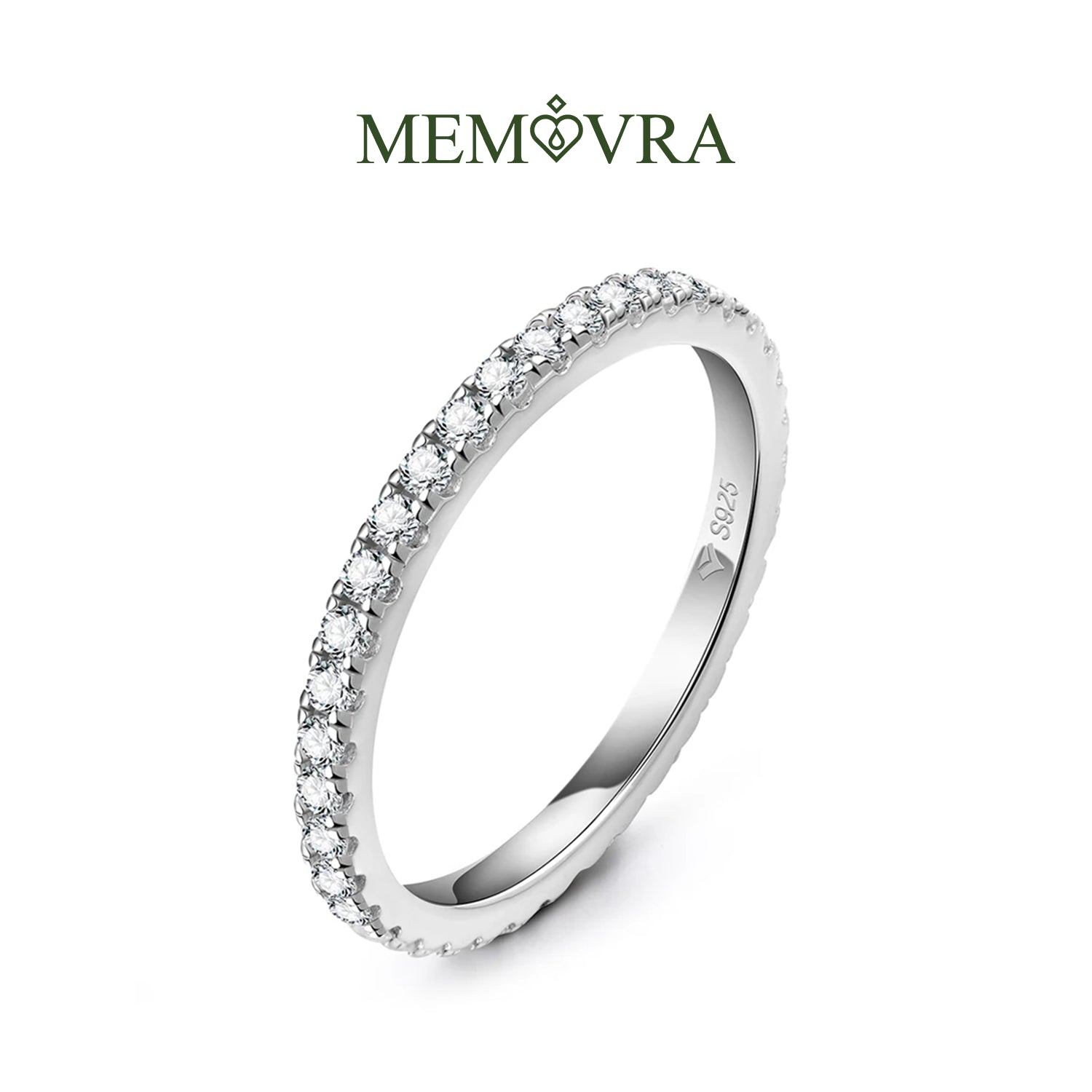 Eternal Grace Moissanite Engagement Band