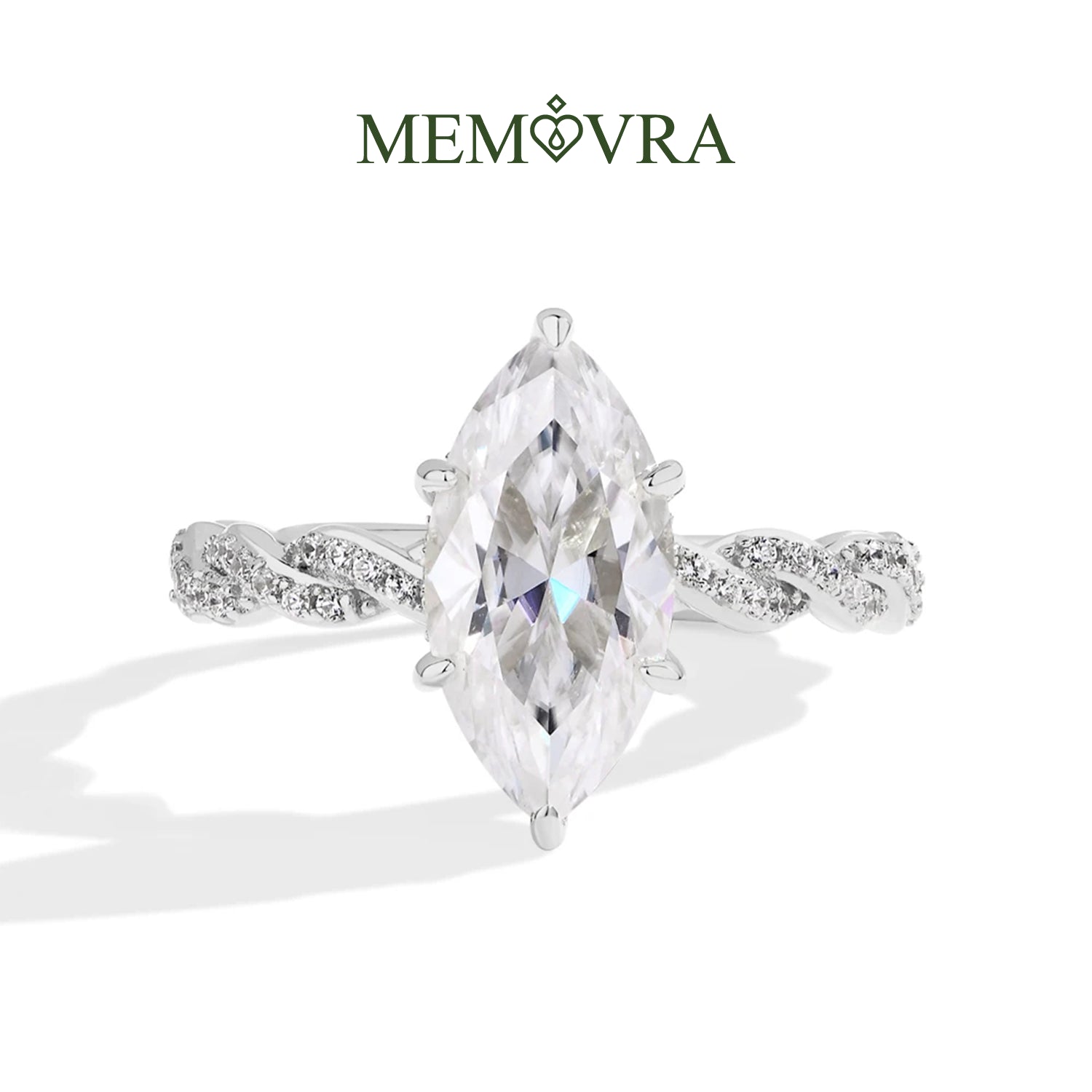 Lumine Marquise Moissanite Ring