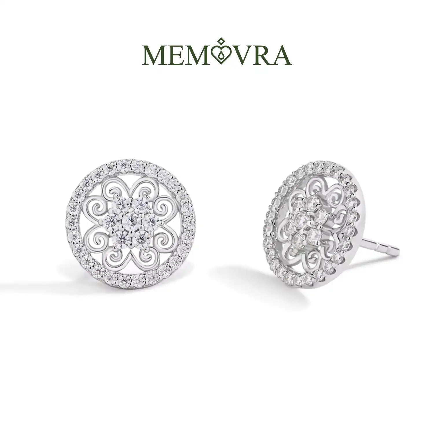 Radiant Glow Moissanite Stud Earrings