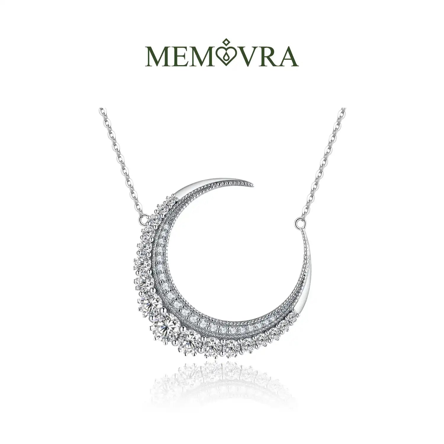 Moonlit Radiance Moissanite Pendant Necklace