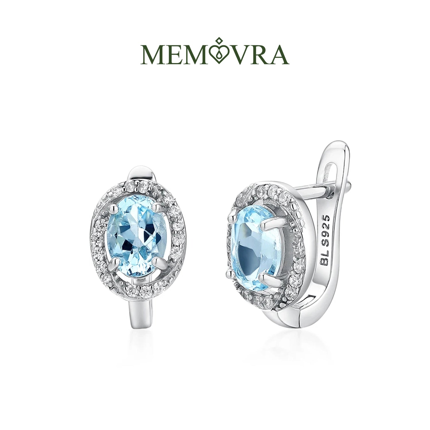 Sky Blue Topaz Drop Earrings