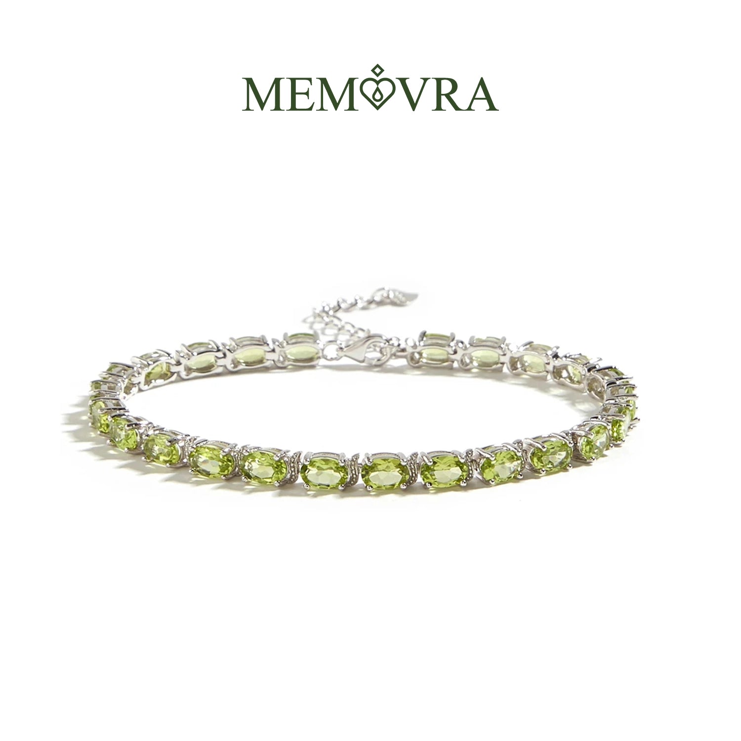 Classic Peridot Sterling Silver Bracelet
