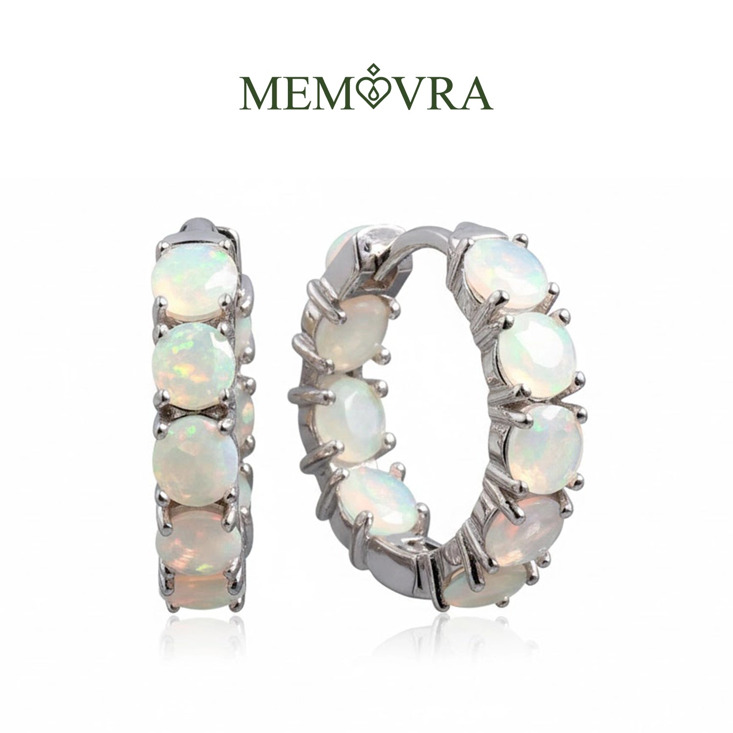 Opal Blossom Drop Earrings