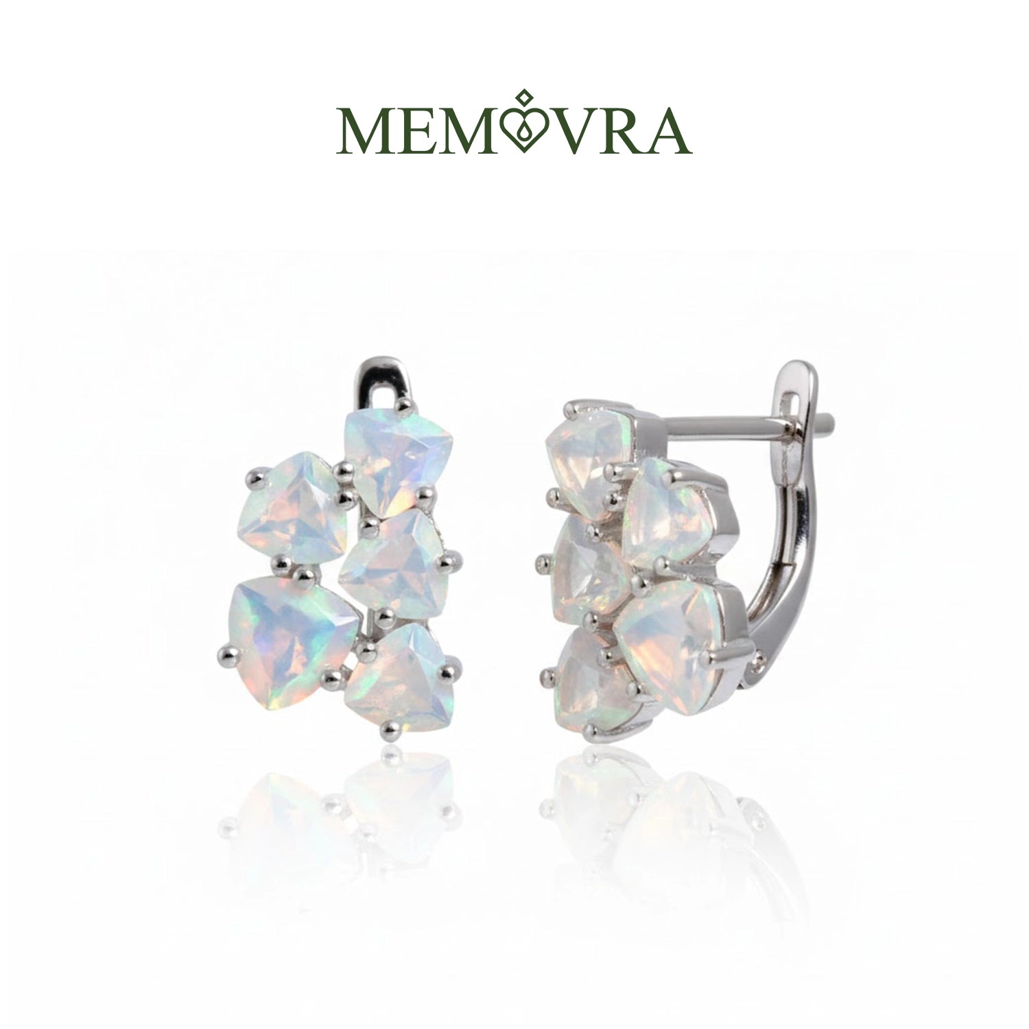 October Birthstone Opal Drop Earrings