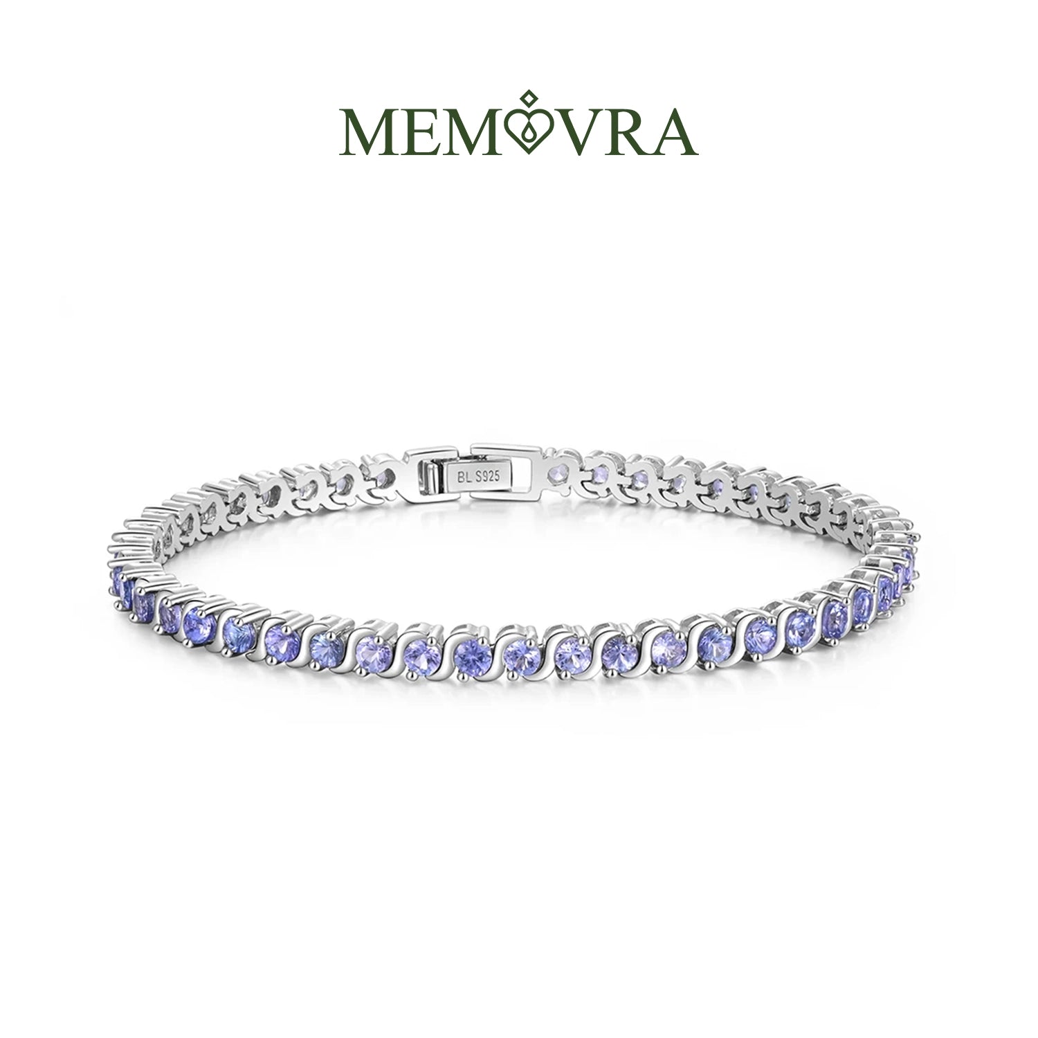 Blue Tanzanite Twist Design Bracelet