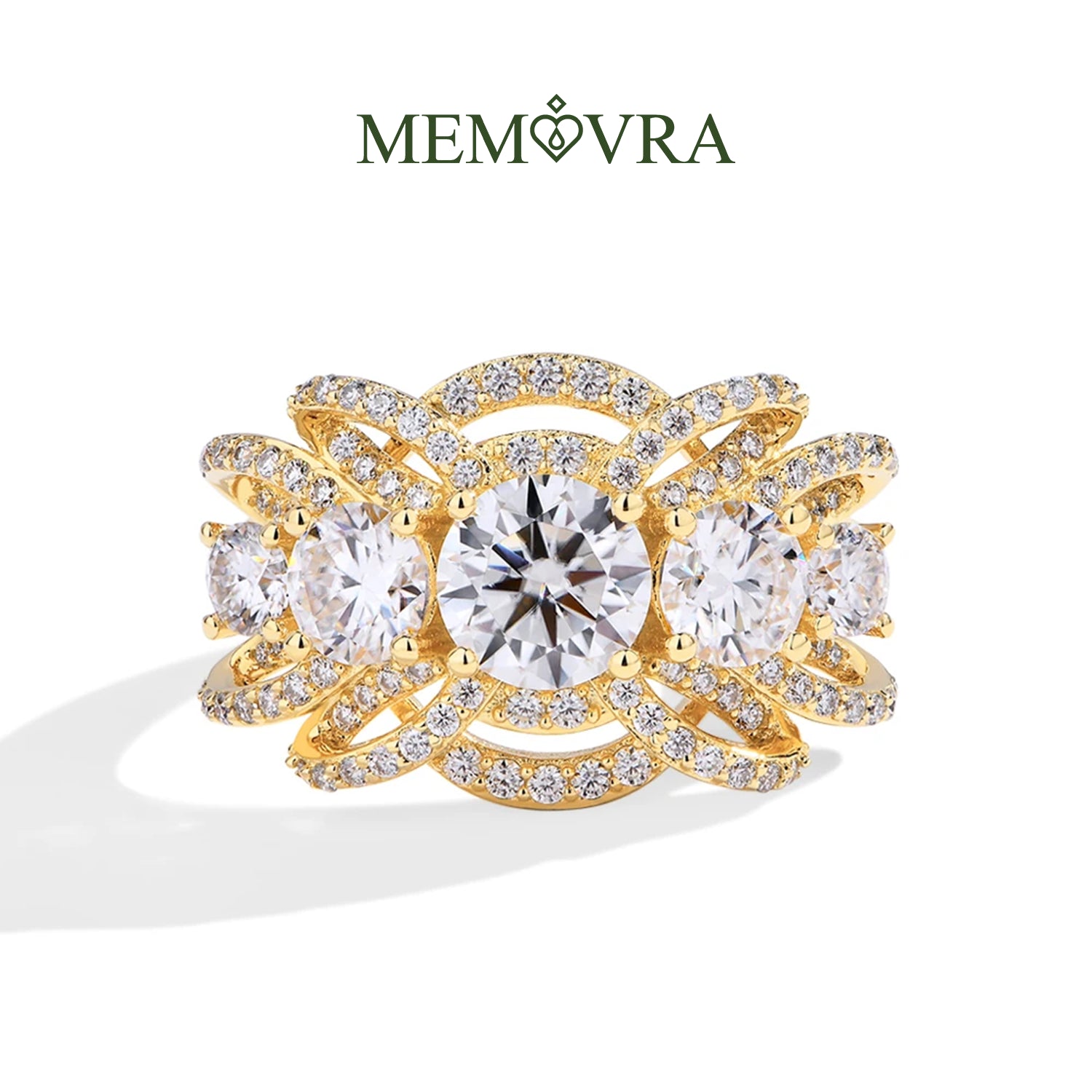 Regal Radiance Moissanite Wedding Ring