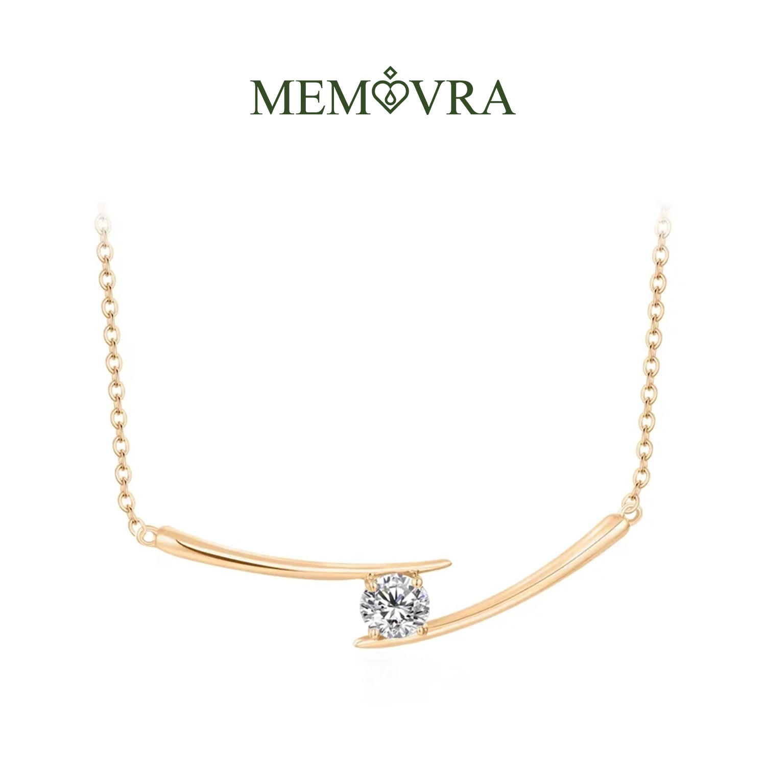 Memovra Luxe Moissanite Diamond Necklace