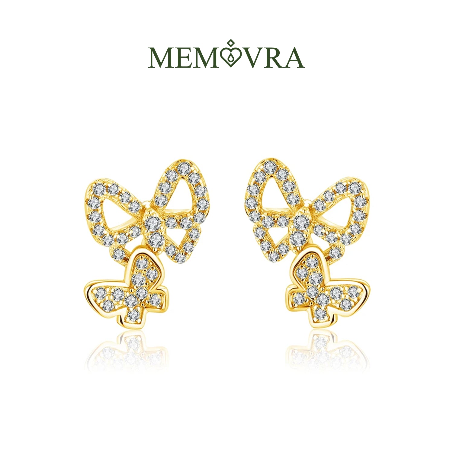 Enchanted Butterfly Moissanite Stud Earrings