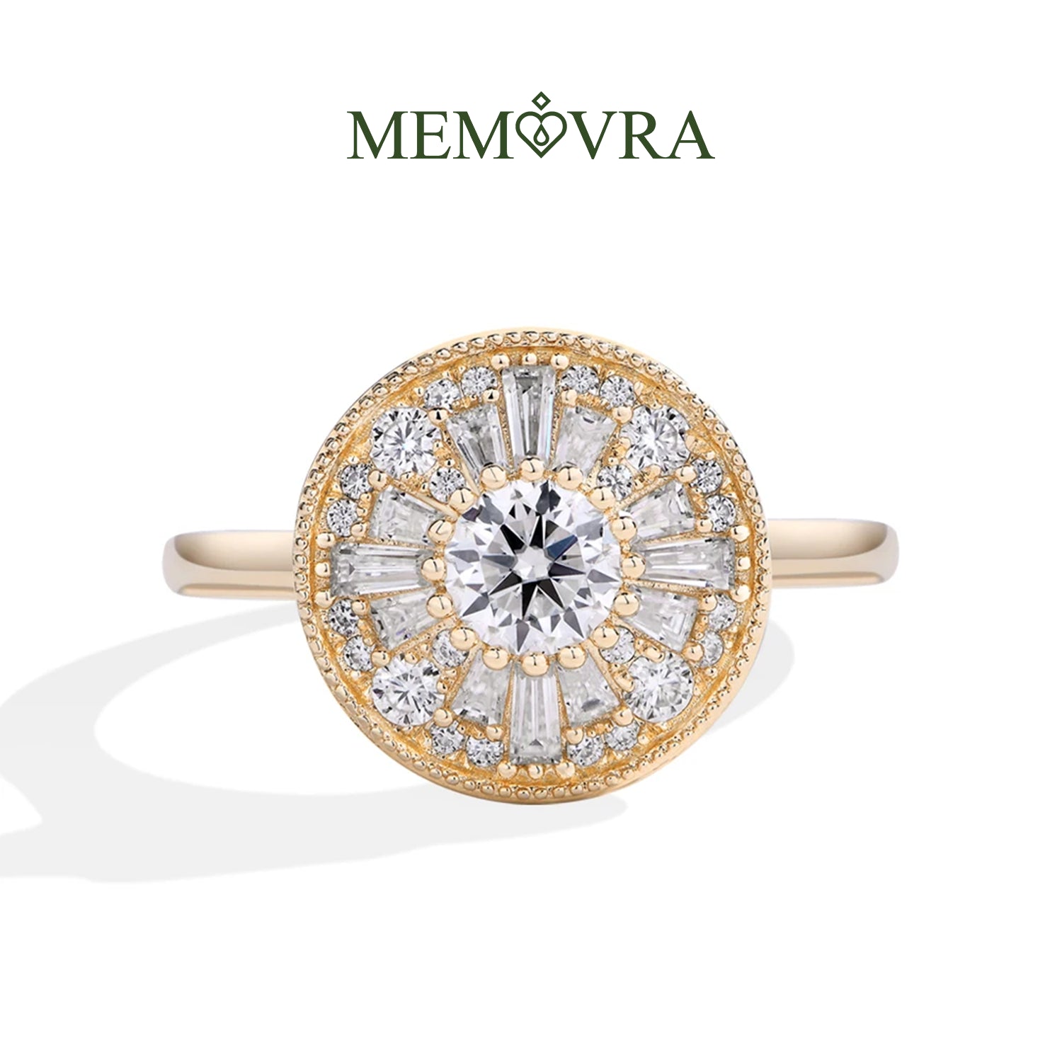 Luminous Grace Moissanite Wedding Ring