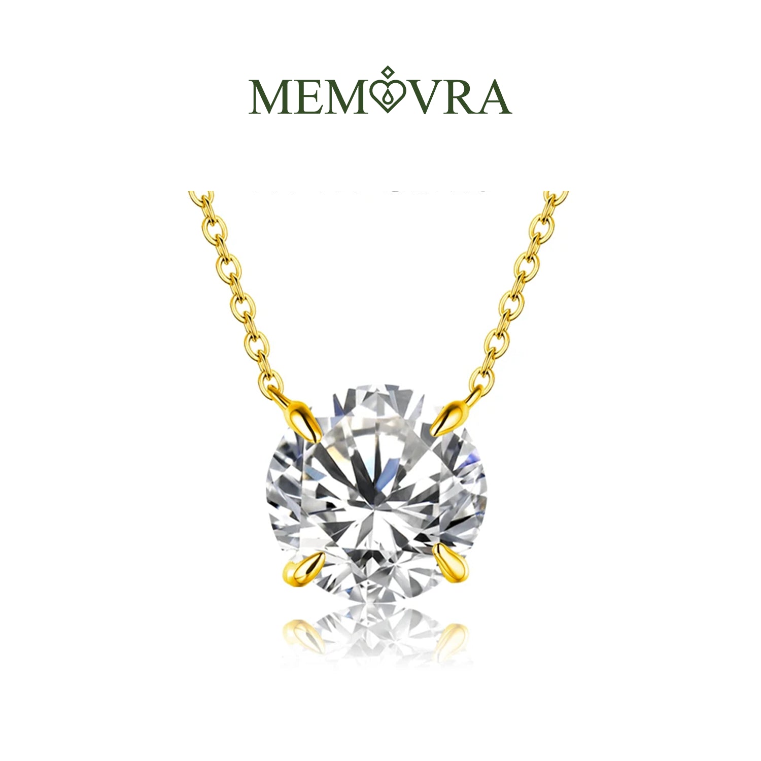 Celestial Moissanite Diamond Pendant Necklace