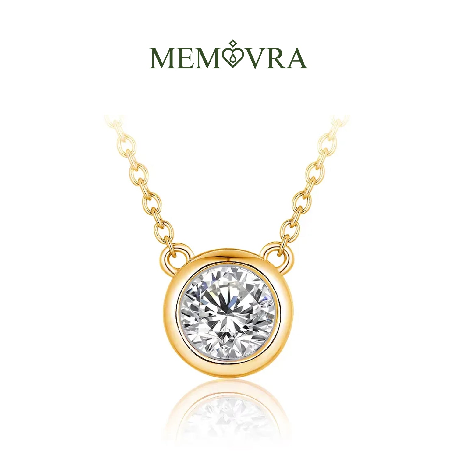 Sparkling Moissanite Pendant Necklace