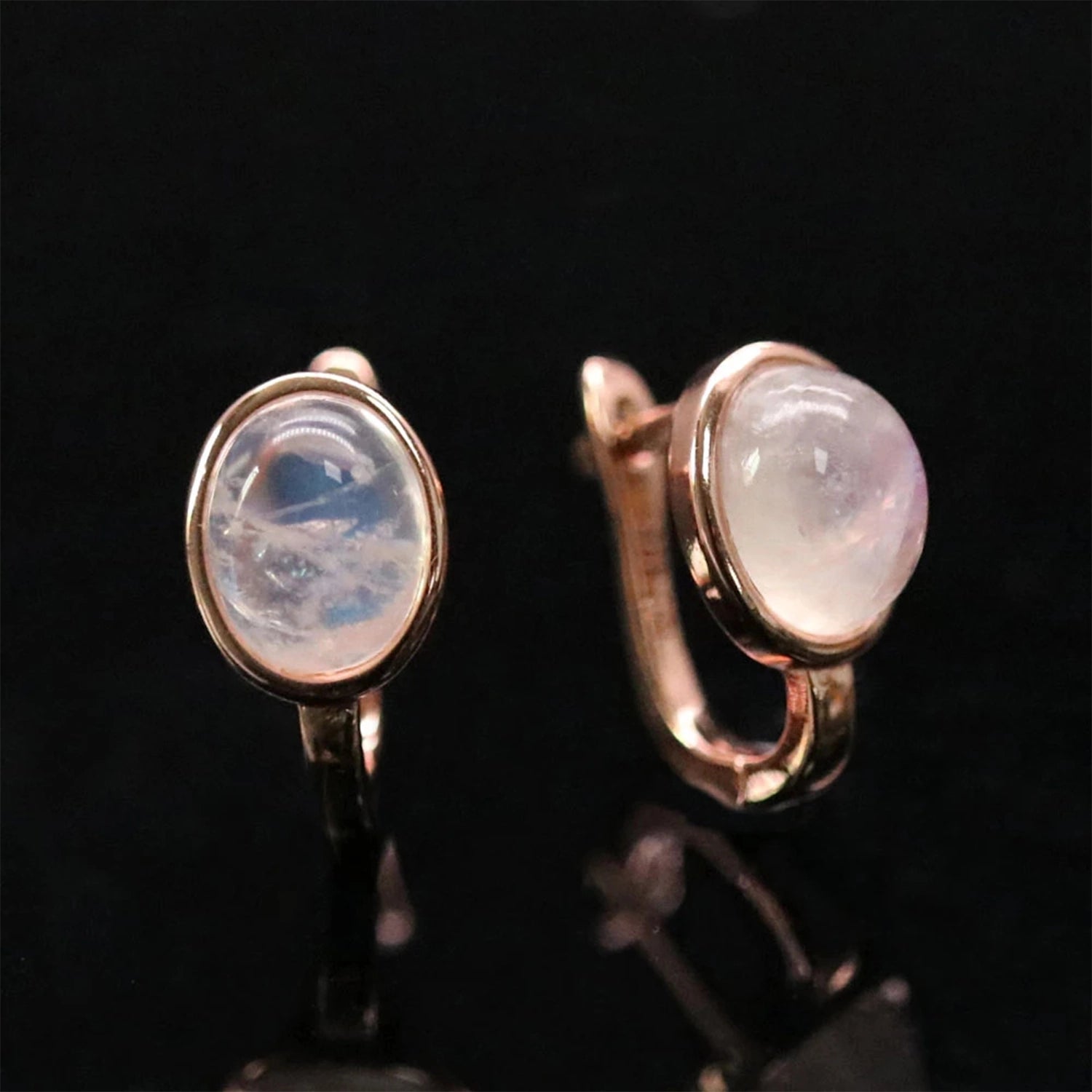 Blue Moonstone Drop Earrings