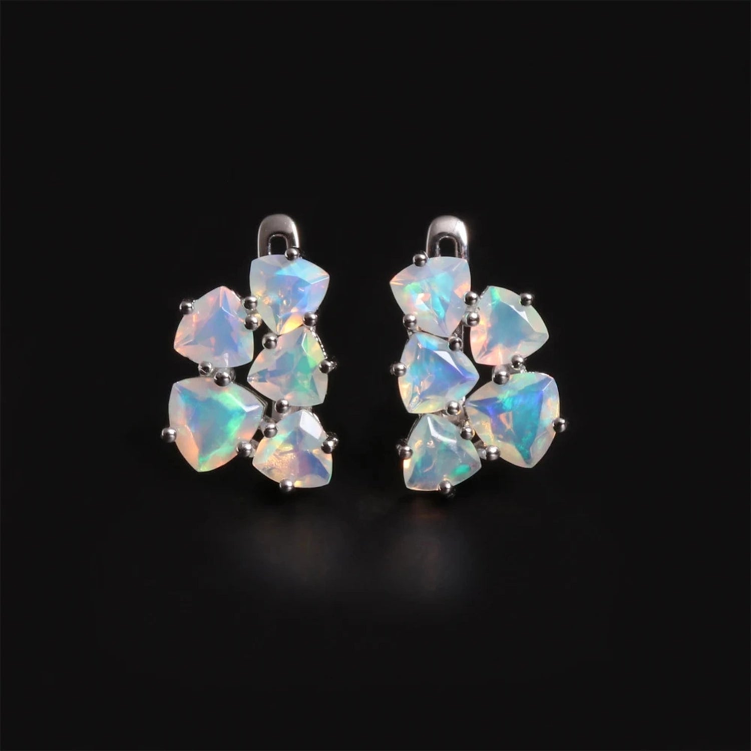 October Birthstone Opal Drop Earrings
