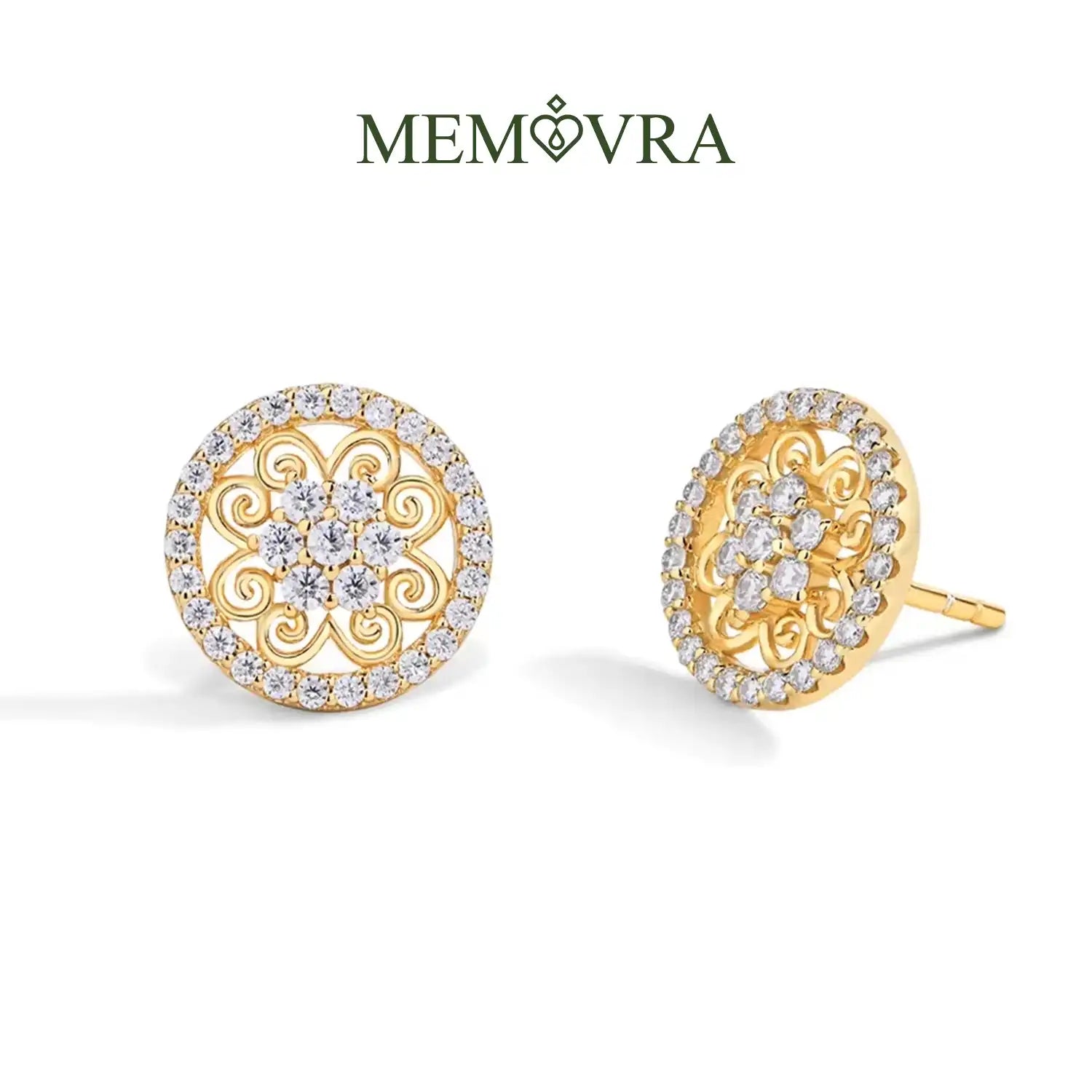 Radiant Glow Moissanite Stud Earrings