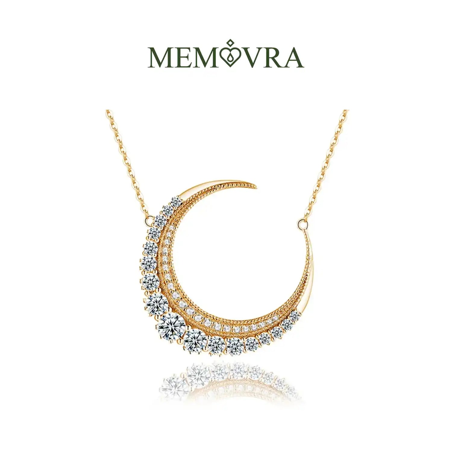 Moonlit Radiance Moissanite Pendant Necklace