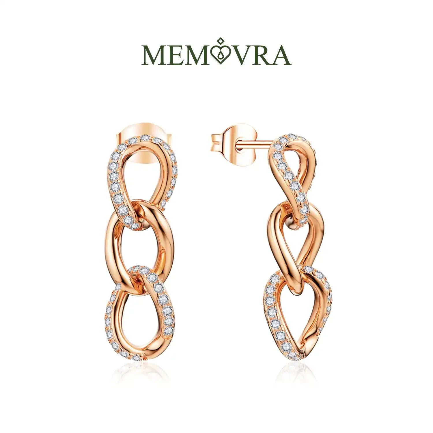 Eternal Elegance Moissanite Drop Earrings