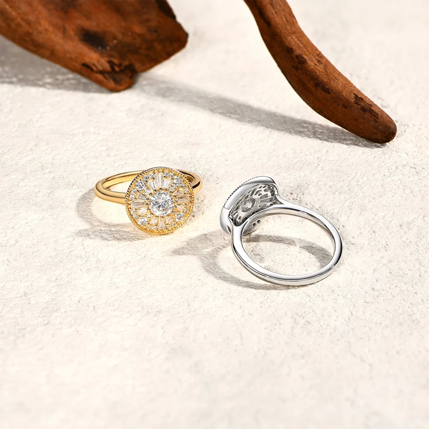 Luminous Grace Moissanite Wedding Ring