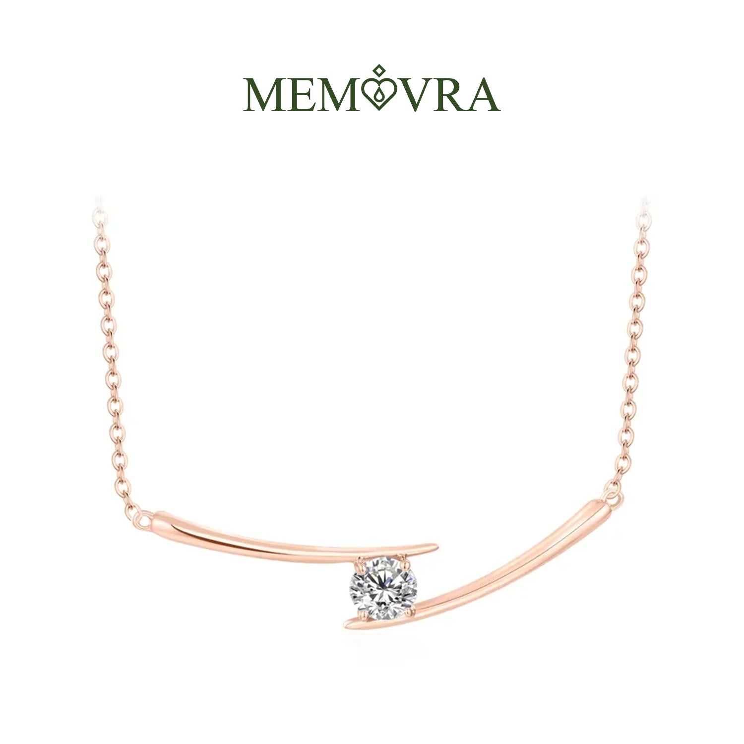 Memovra Luxe Moissanite Diamond Necklace
