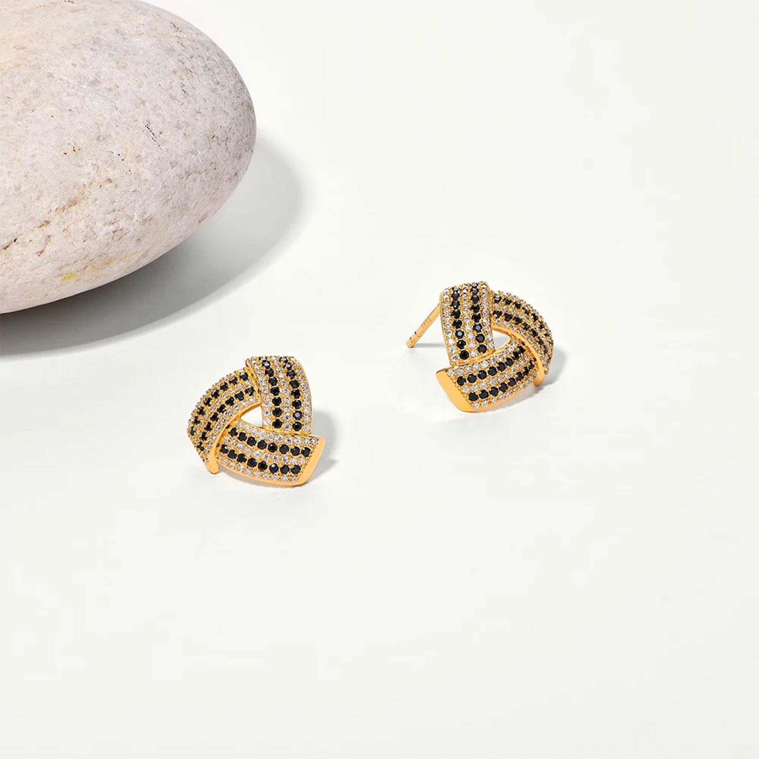 Triangular Brilliance Moissanite Stud Earrings