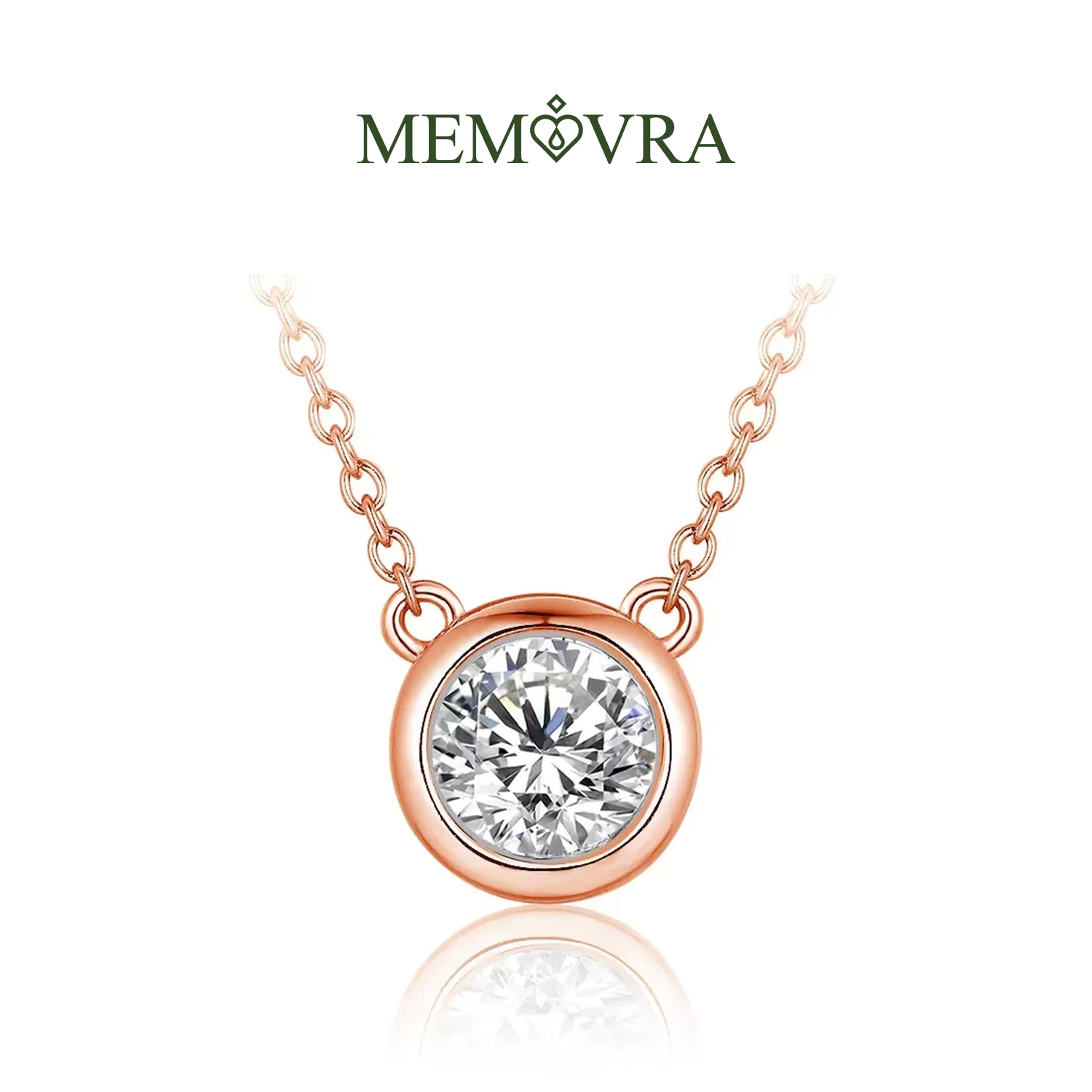 Sparkling Moissanite Pendant Necklace