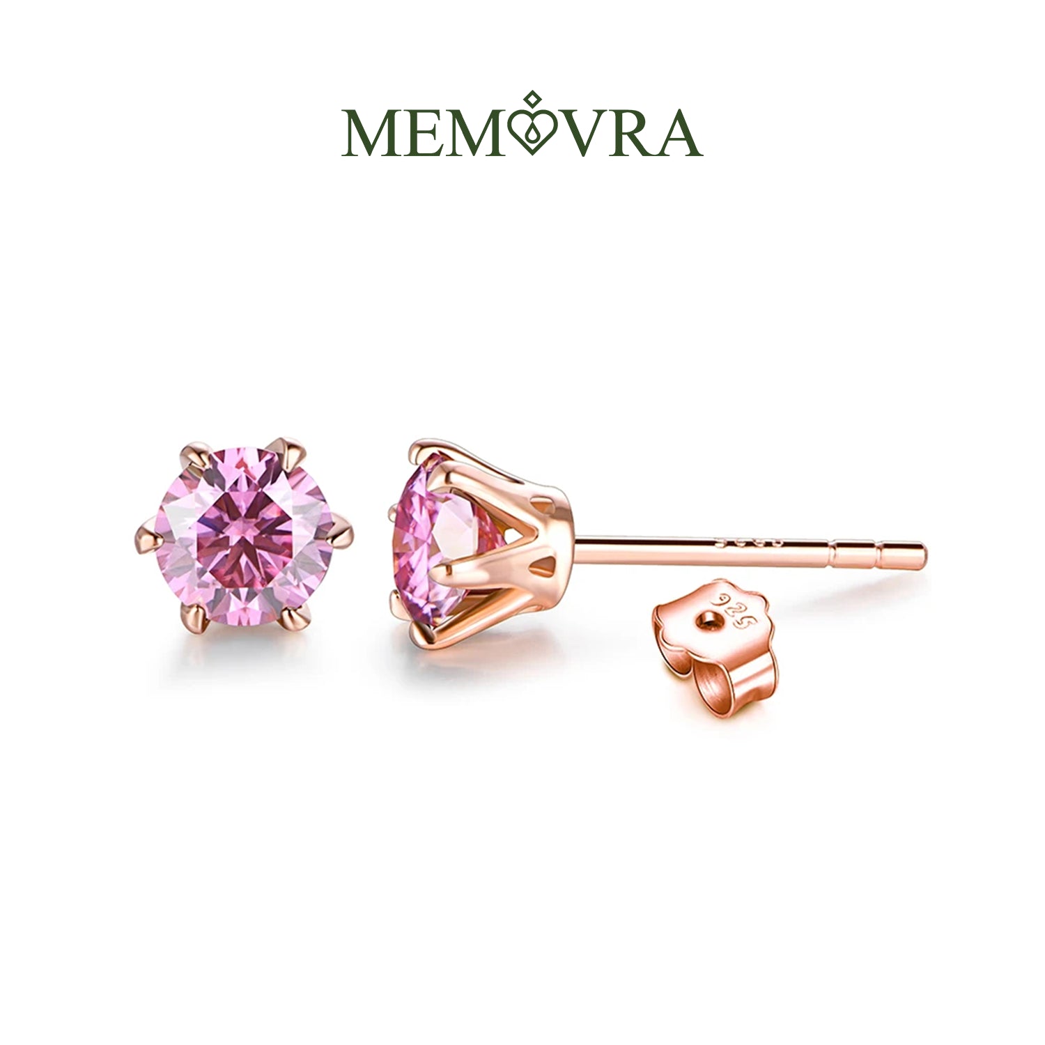 Radiant Glow Moissanite Stud Earrings