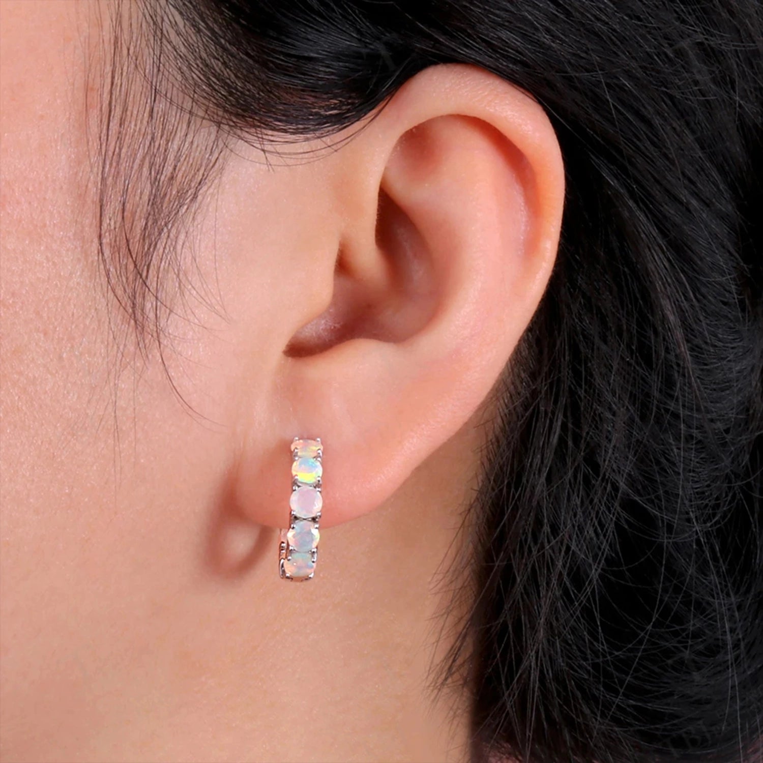 Opal Blossom Drop Earrings