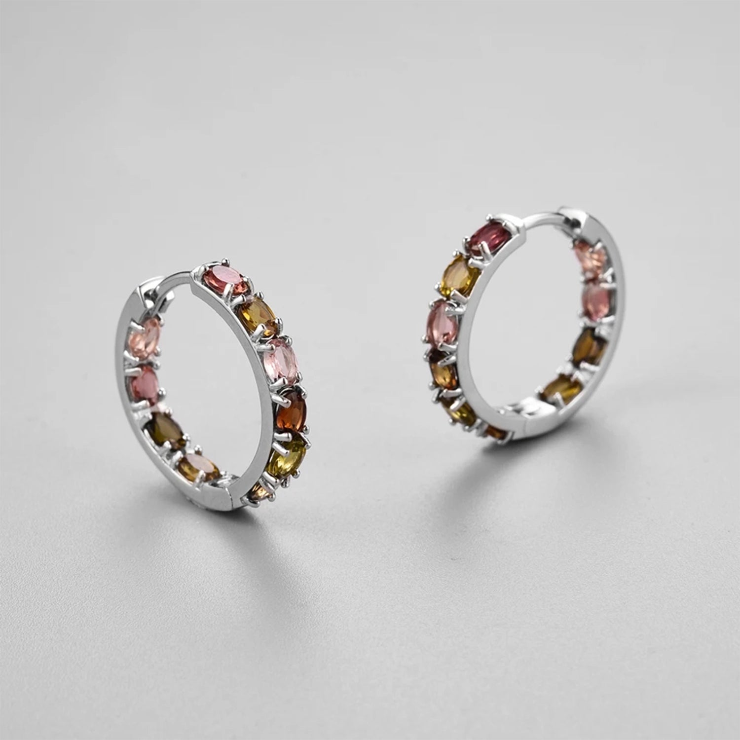 Multicolor Tourmaline Drop Earrings