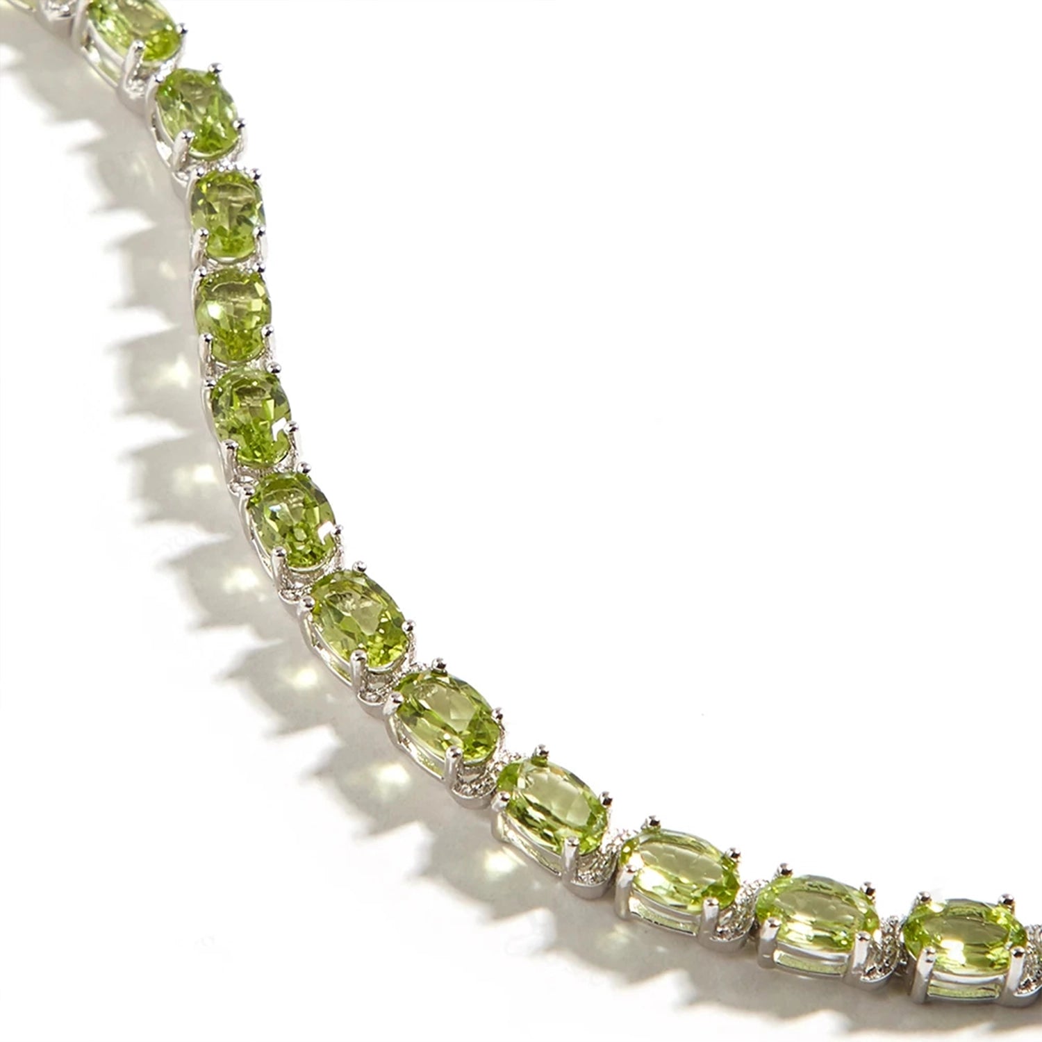Classic Peridot Sterling Silver Bracelet