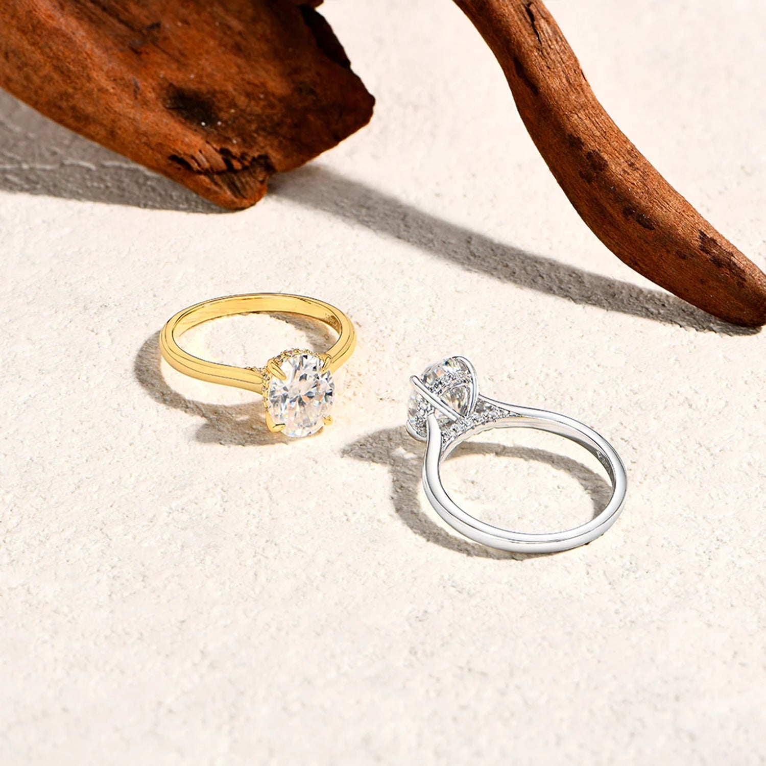 Elysian Oval Moissanite Ring