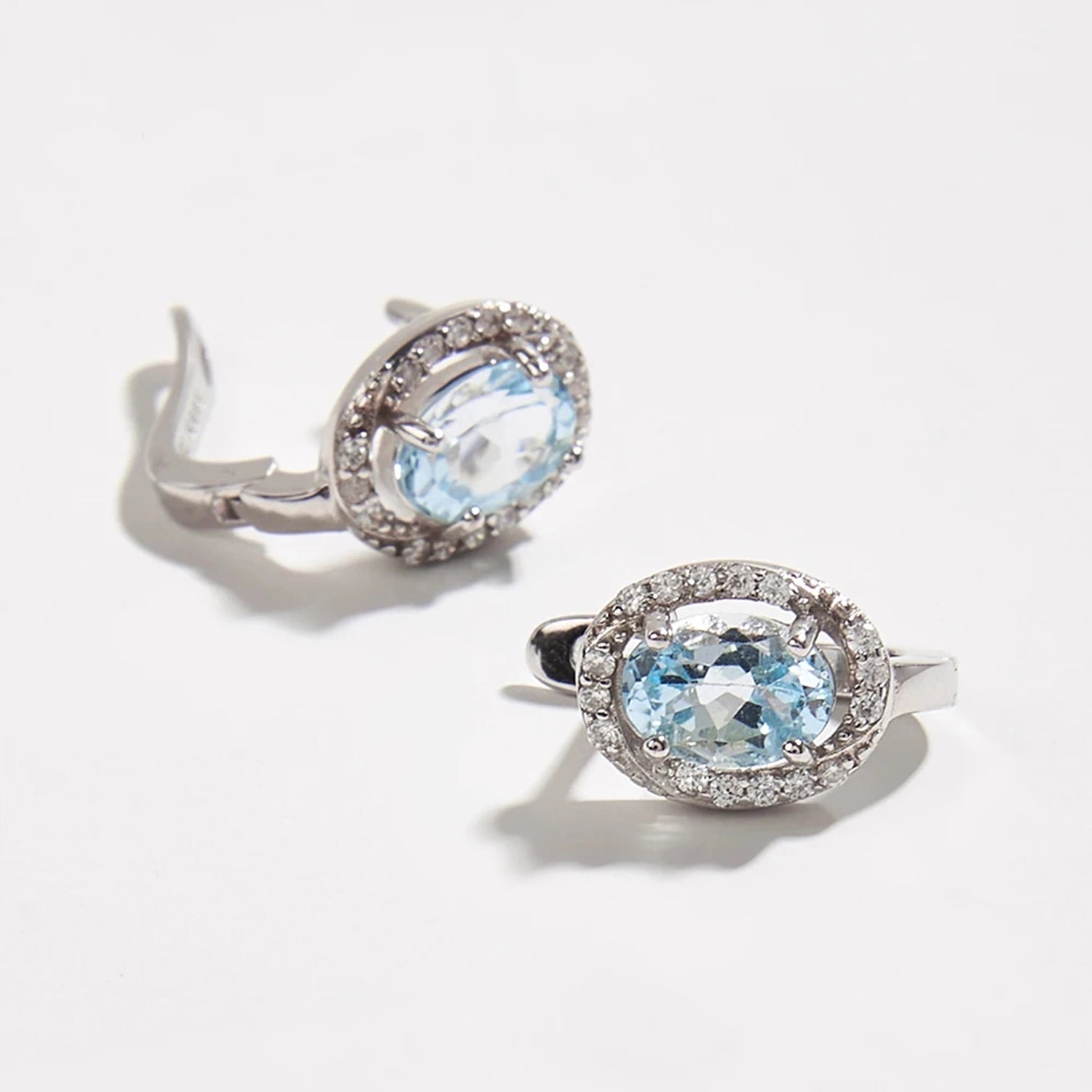 Sky Blue Topaz Drop Earrings