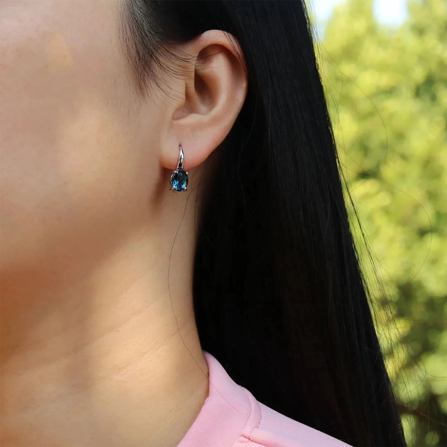 London Blue Topaz Drop Earrings