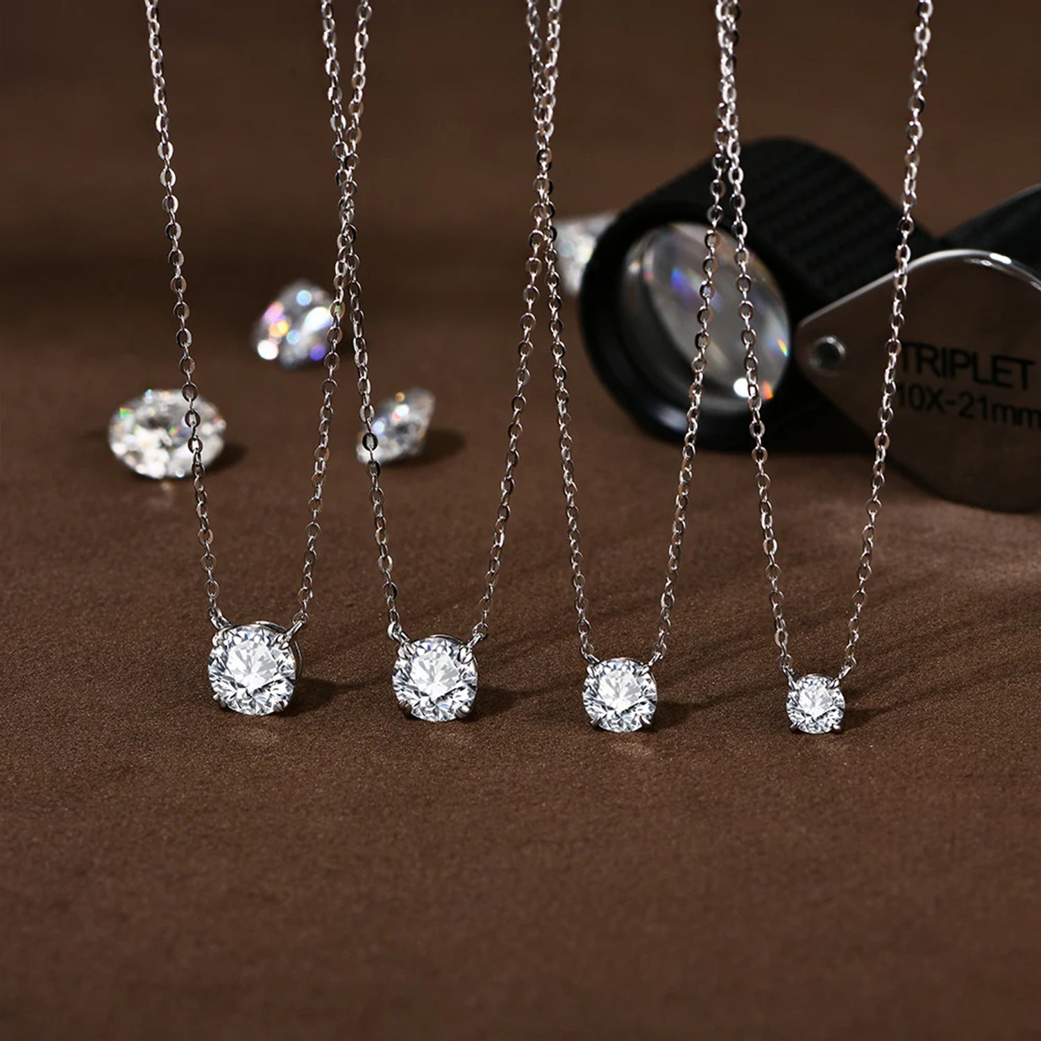 Radiant Moissanite Diamond Pendant Necklace