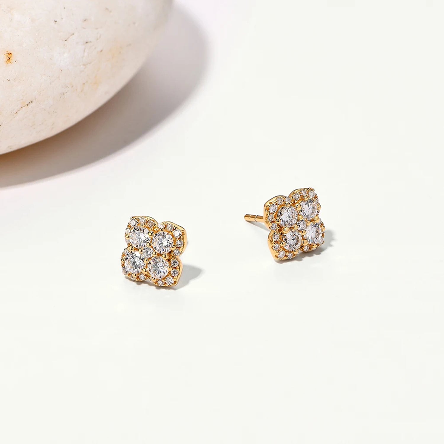 Dazzling Moissanite Stud Earrings