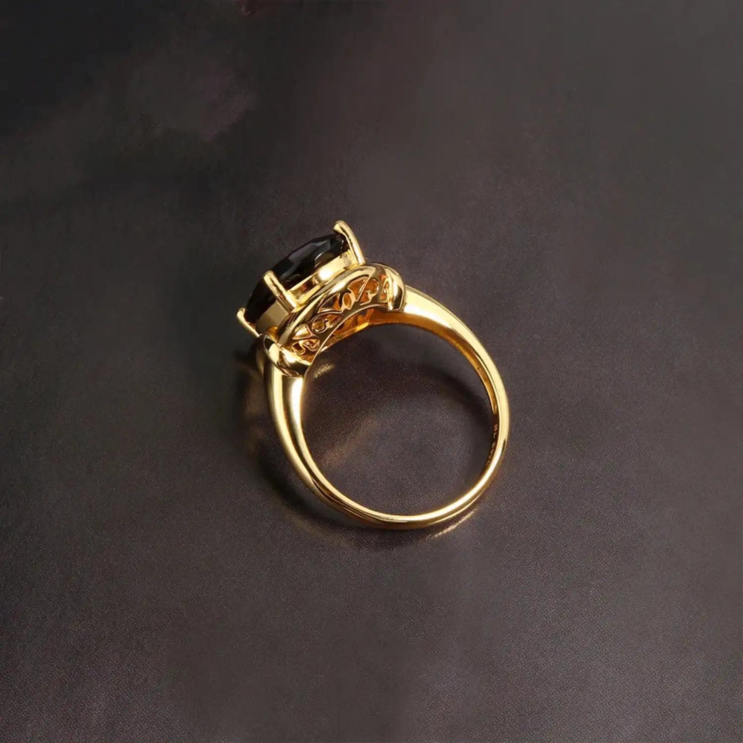 Classic Smoky Quartz Sterling Silver Ring