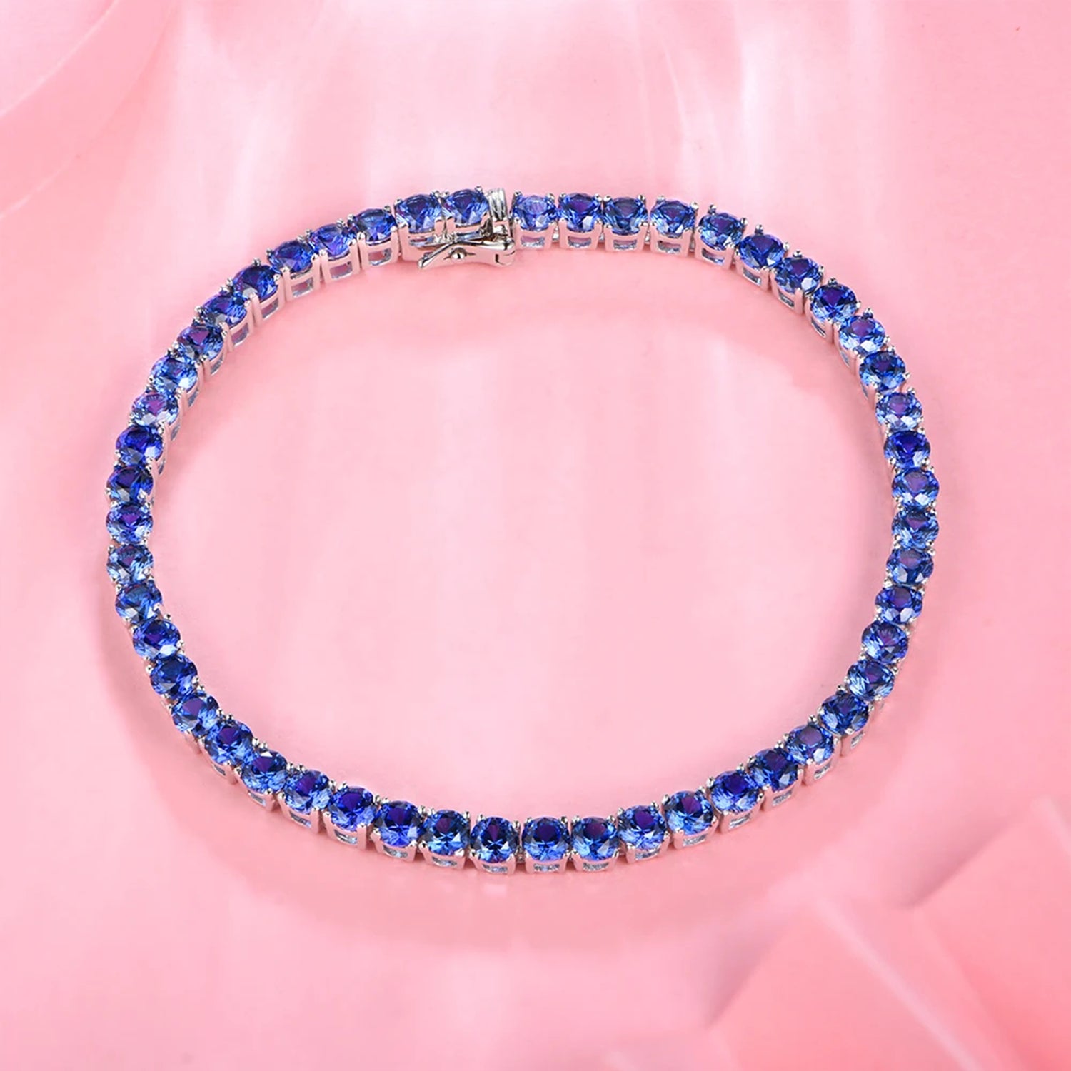 Memovra Tanzanite & Sapphire Gemstone Bracelet